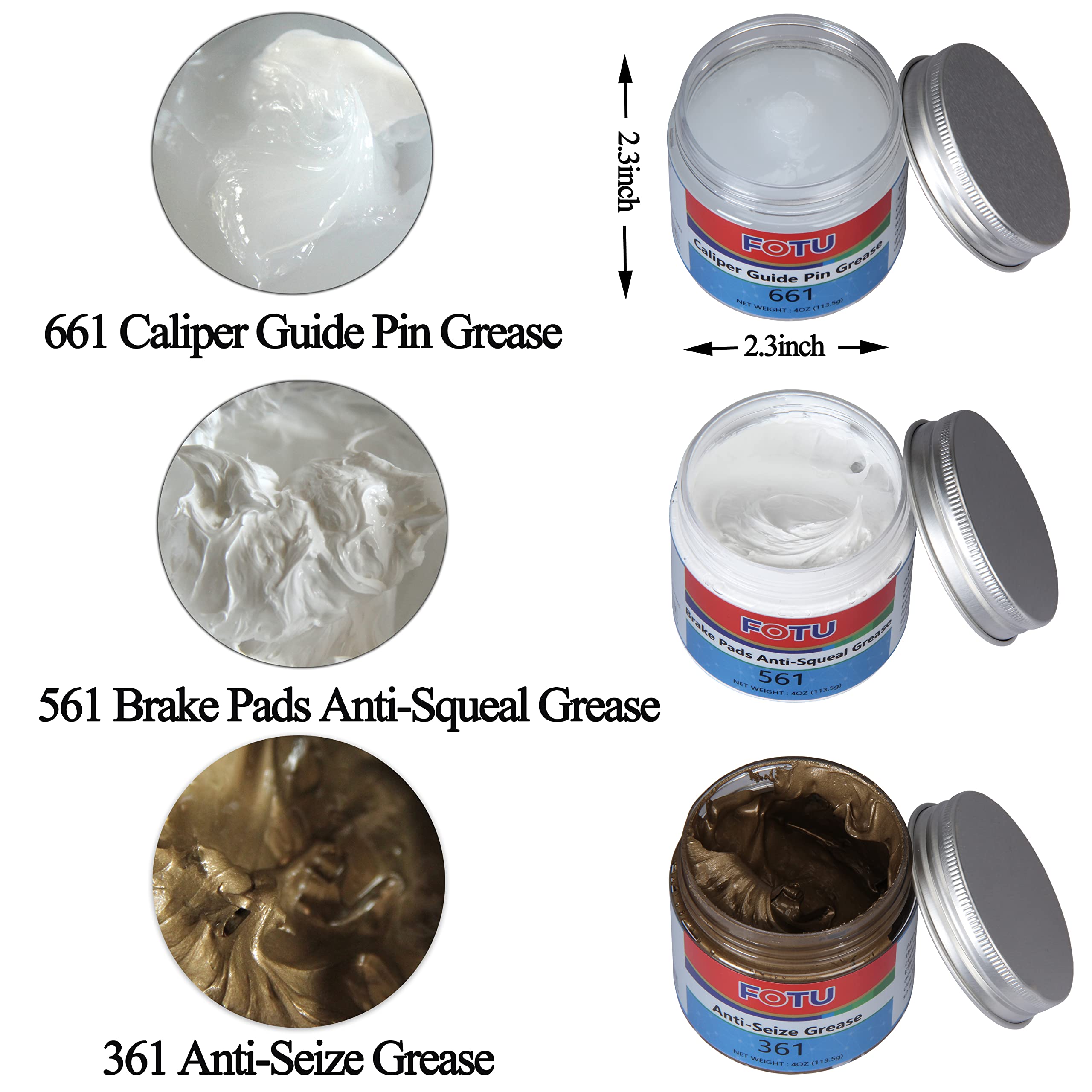 Fotu 661 Brake Caliper Guide Pin Grease