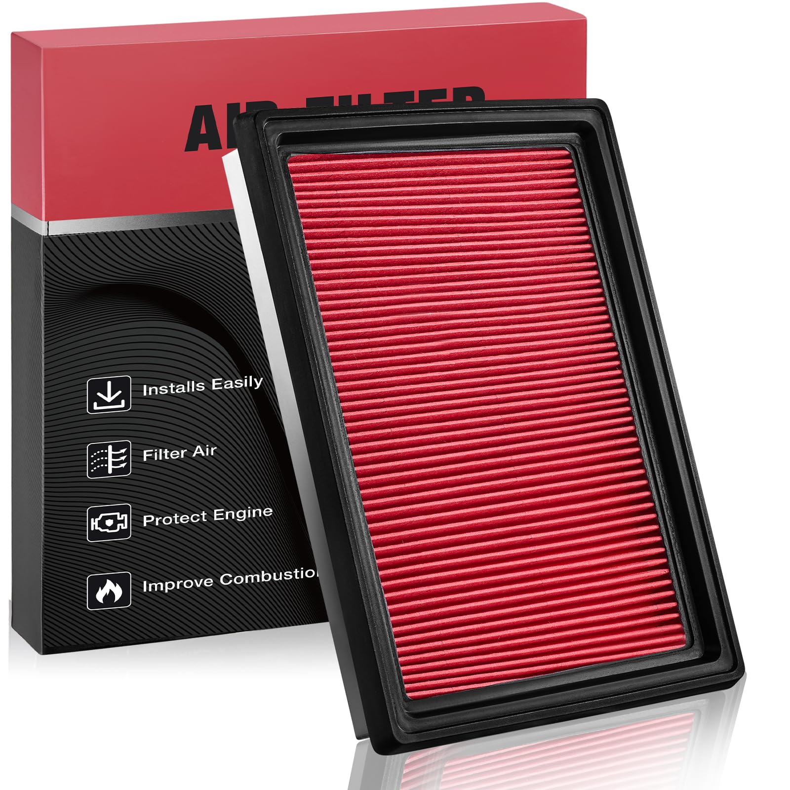 BDFHYK CA6900 Engine Air Filter Compatible with Nissan Rogue Sentra 300ZX Juke Tiida, Compatible with Infinit FX35 FX37 FX50 M56
