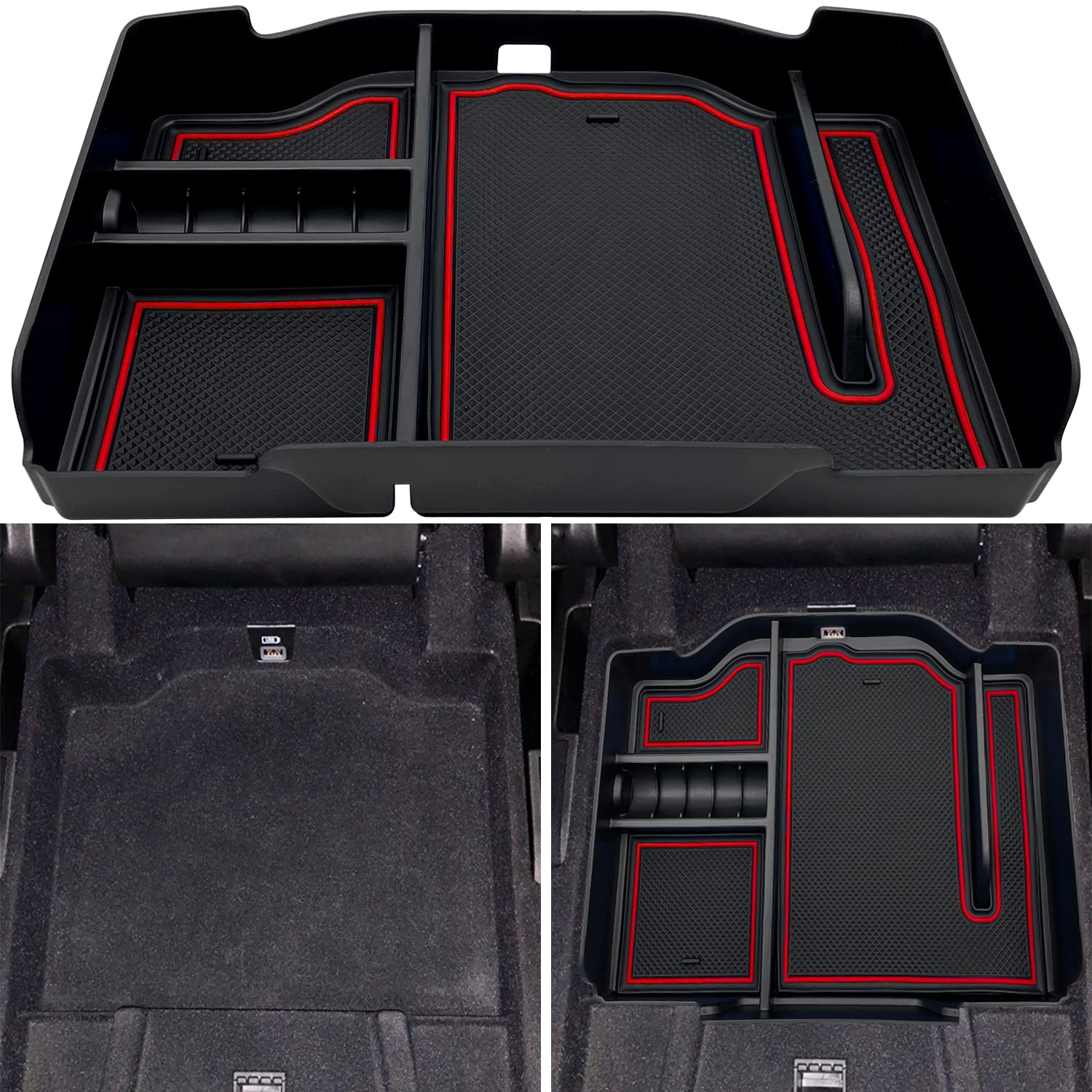 EVTIME Center Console Organizer fit for Dodge RAM 1500 2500 3500 2025 2024 2023 2022 2021 2020 2019 Accessories Interior Storage