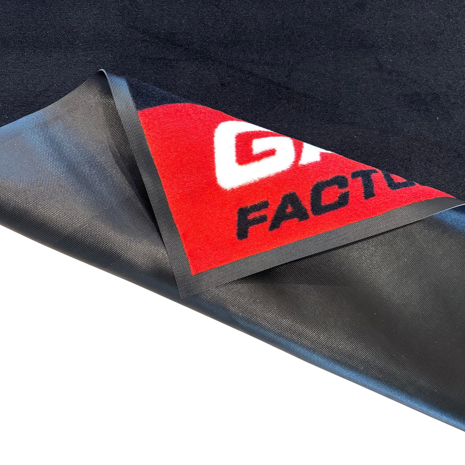 Motorcycle Mat for Garage 79x31 Inches Pit Garage Floor Mat Oil Absorbent Pad PVC Rubber Backing Layer Protects Floor from Spill