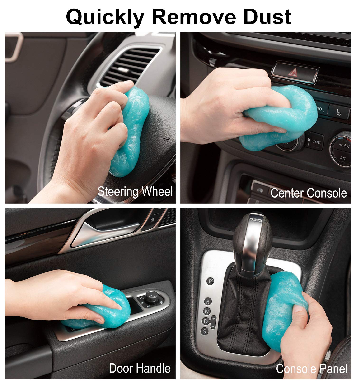 Ticarve Cleaning Gel For Car Putty Car Cleaning Auto Gel Detail Tools Car Interior Cleaner Universal Dust Removal Gel Car Vent C