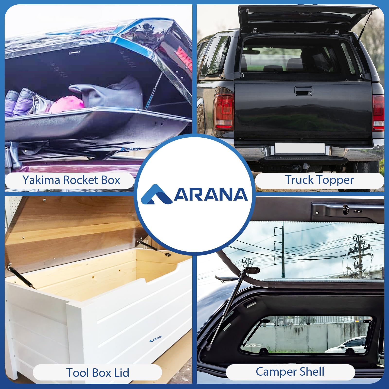 Arana C1614722 11 Inch Gas Struts Spring Shocks 20Lb/89N Fit For Yakima Rocket Box, Cabinets Tool Box Utility Box Toy Box Lids J