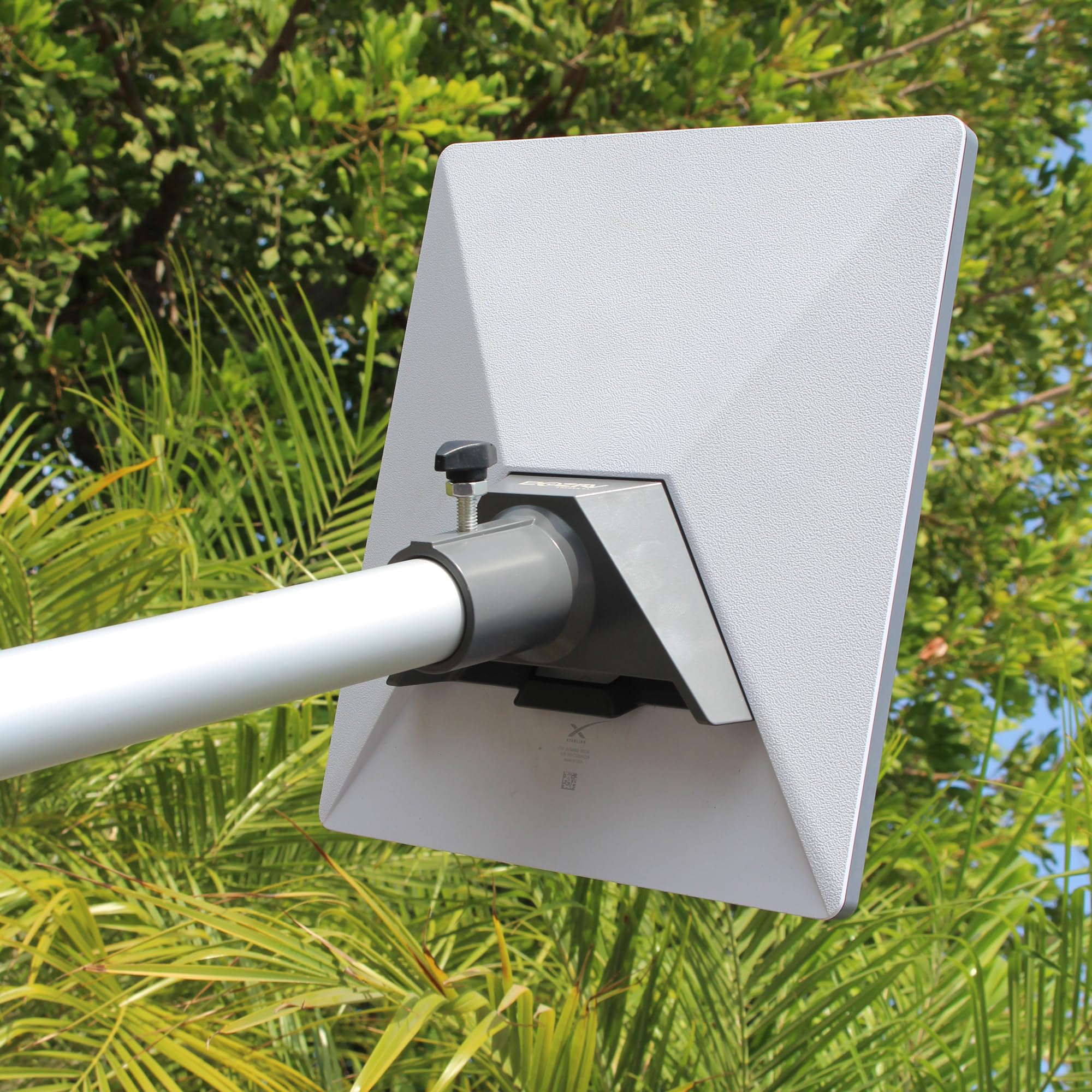 EEZ RV Products Starlink Mini Adapter Kit - 10FT Telescopic Pole & RV Ladder Mount - Fits 1.0 inch Aluminum Ladder Rails