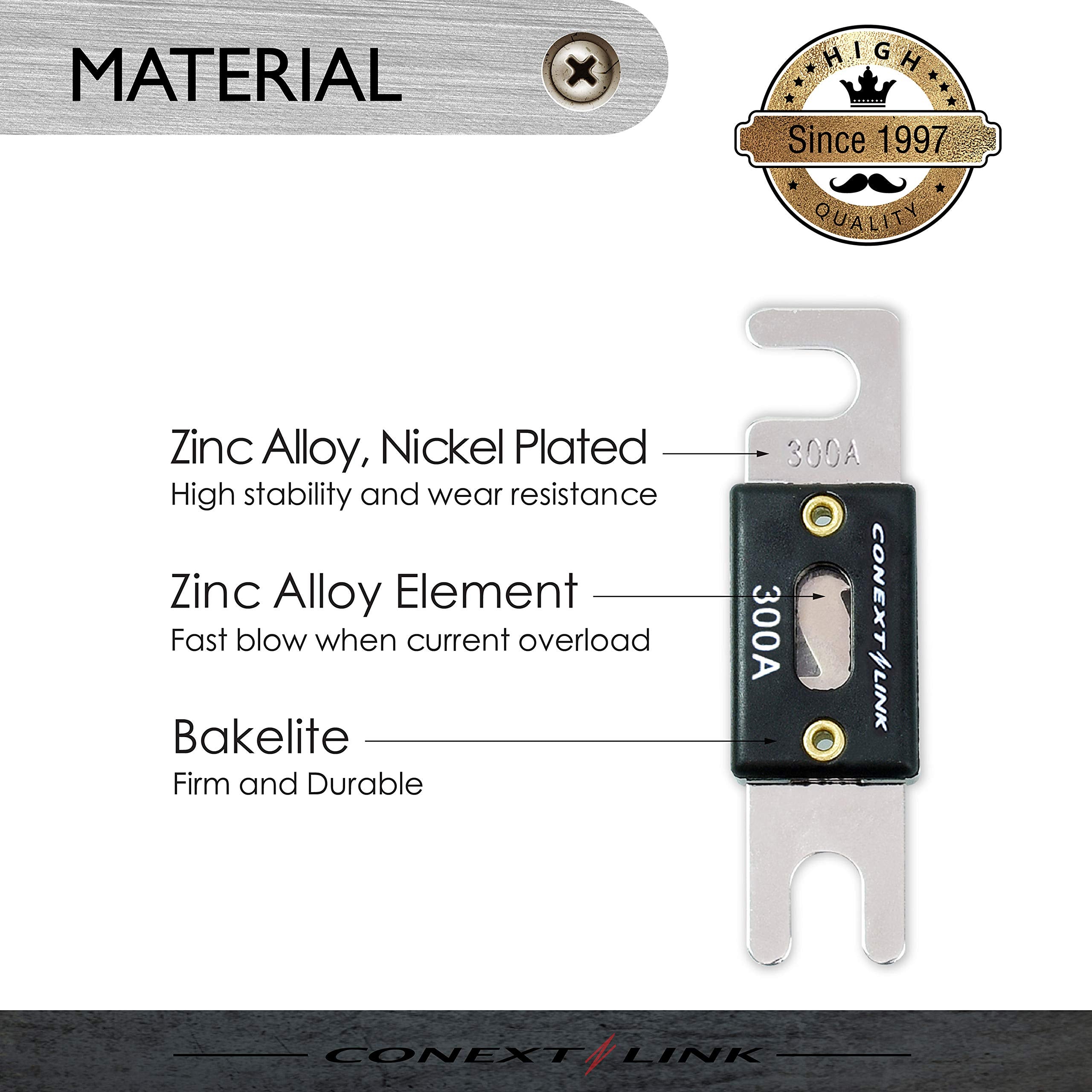 Conext Link Anl300-5 Nickel 300 Amp Anl Fuse 5 Pack (14025)