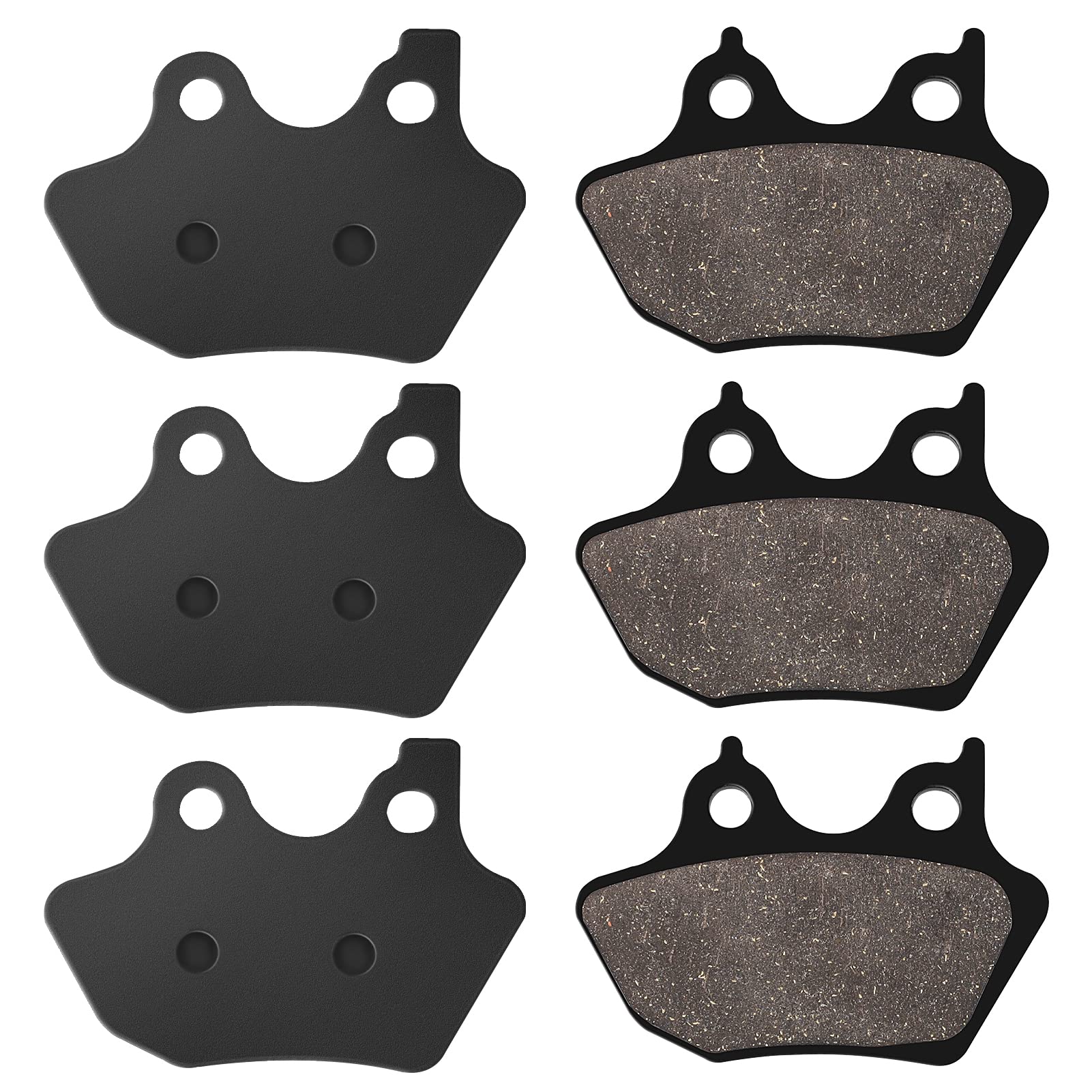 LOCOPOW Brake Pads Front and Rear for Road King, Dyna 2000-2007,Compatible with Harley Davidson Road Glide, Electra Glide, Low R