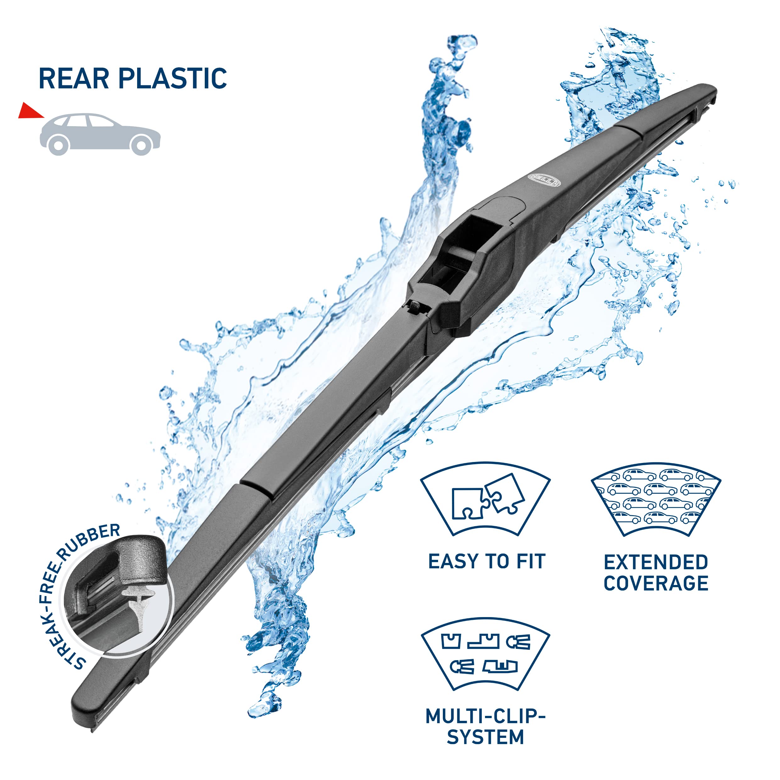 Hella 9Xw398114016T Rear Wiper Blade - 16'', (Pack Of 1)