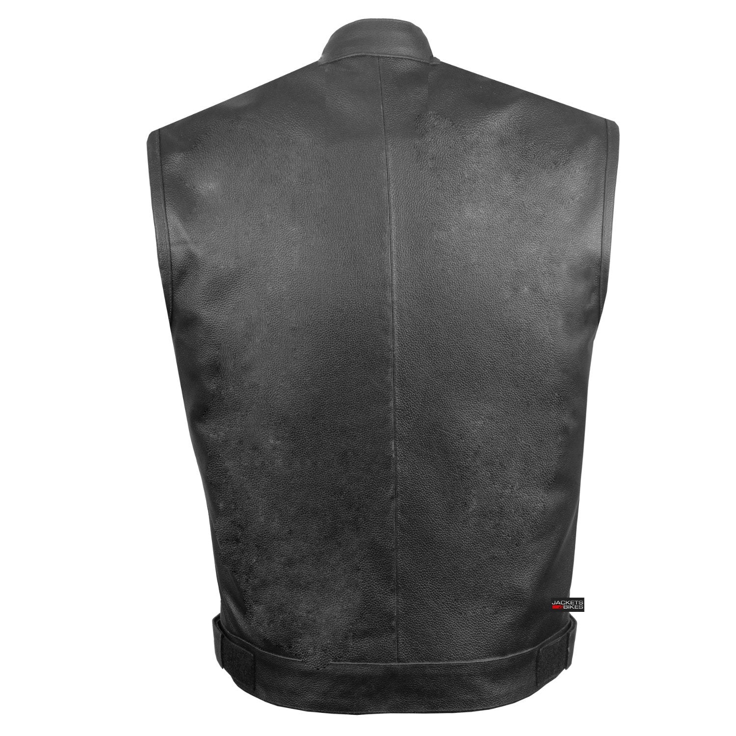 Soa Men'S Leather Motorcycle Concealed Gun Pockets Biker Club Vest W/Armor L