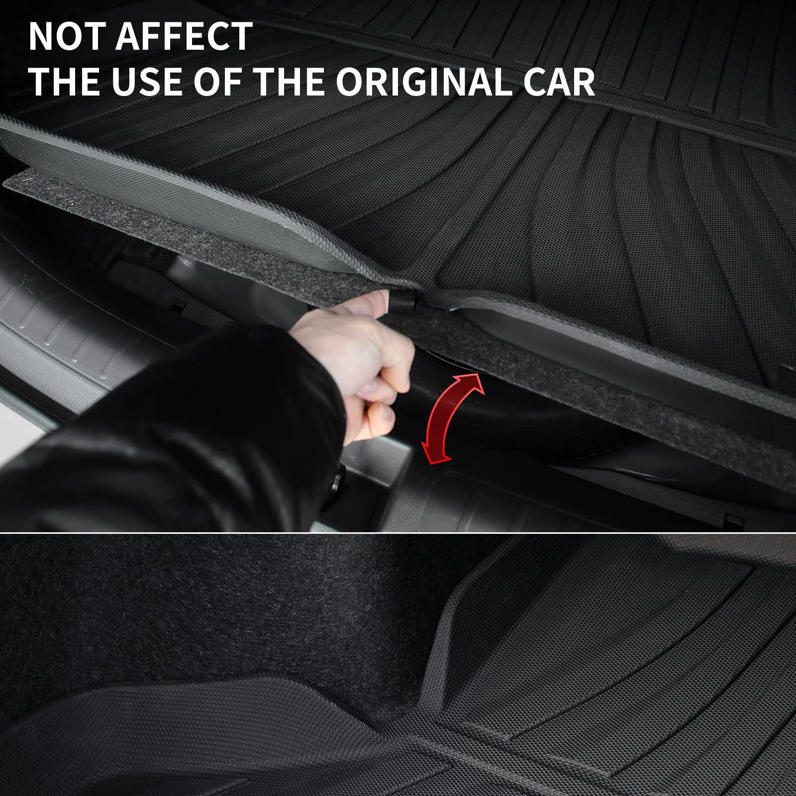 Powoq Tpe Trunk Mat Compatible With 2022-2025 Honda Civic Sedan Cargo Liners All Weather Cargo Mat Trunk Liner Replacement For 2