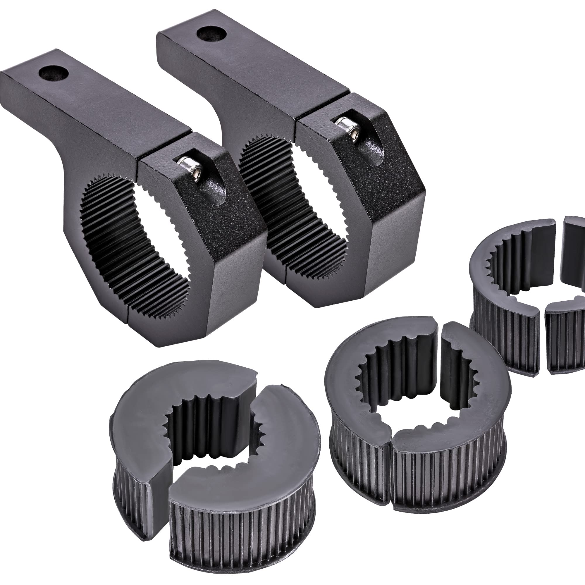 Lamphus Off-Road Light Mounting Bracket Bar Clamp Kits [1''/1.5''/1.75''/2'' Inch] [Horizontal Bar] [Aluminium] [2 Units] Bull R
