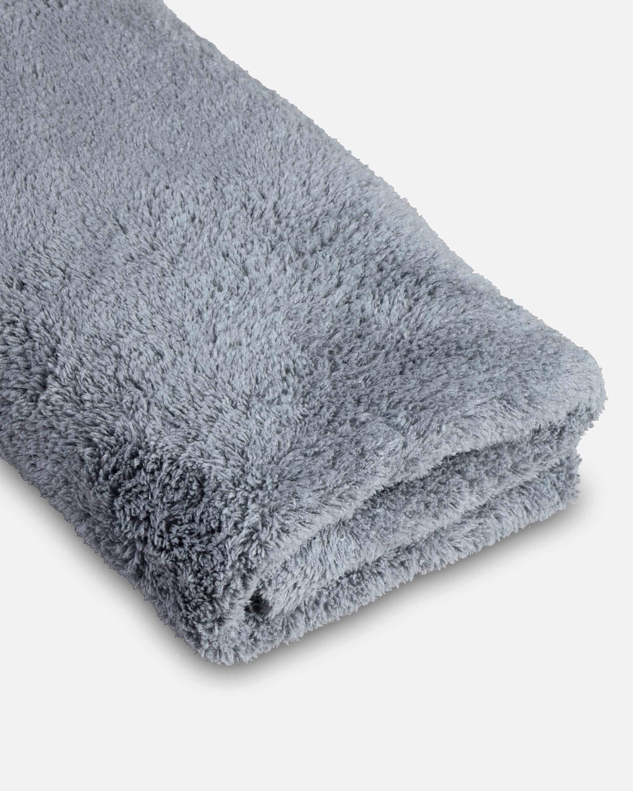 Adam'S Borderless Grey Microfiber Towel (2Pk) - Premium Ultra Soft Car Detailng Towel Cloths, 480Gsm - Safe For Car Wash, Home C