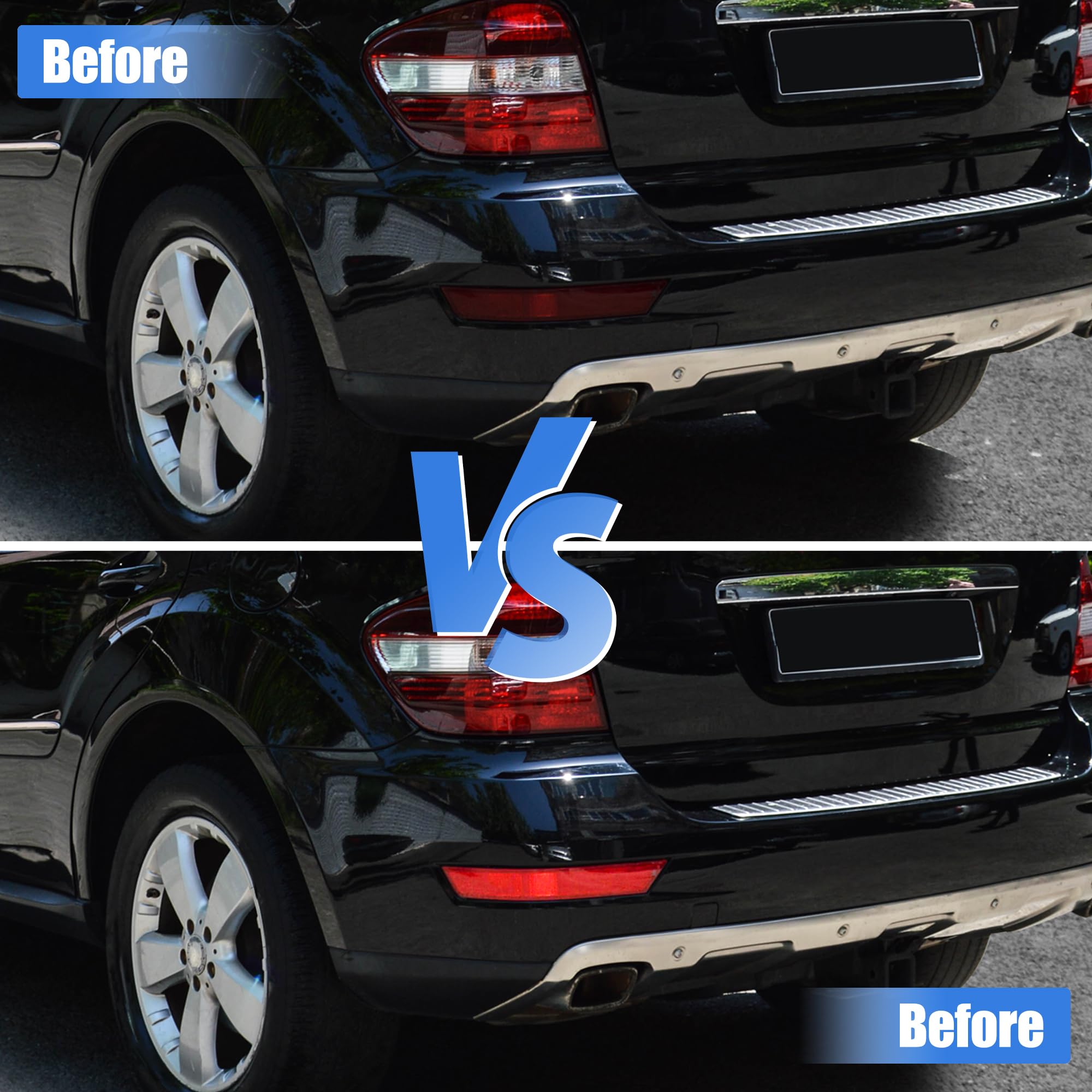 A Absopro Rear Left Reflector Strip No.A1648201574 Bumper Reflective Cover Trim For Mercedes-Benz Ml550 2008-2010