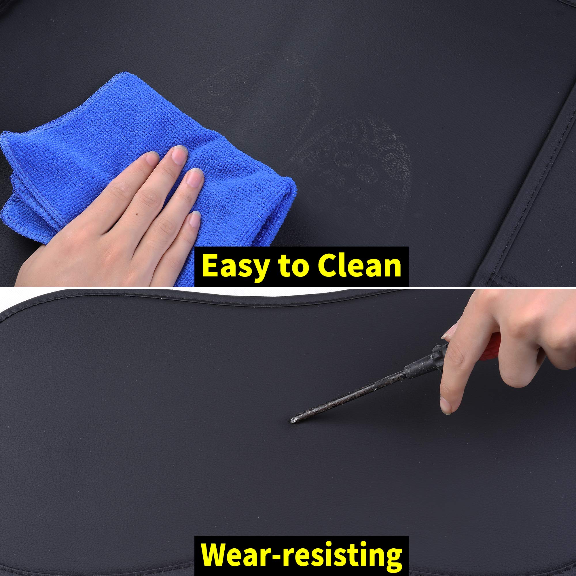 Aierxuan Leather Universal Car Seat Covers Split Bench 40/60 For Honda Acura Chevy Nissan Lexus Toyota Kia Ford Buick Volvo Vw A