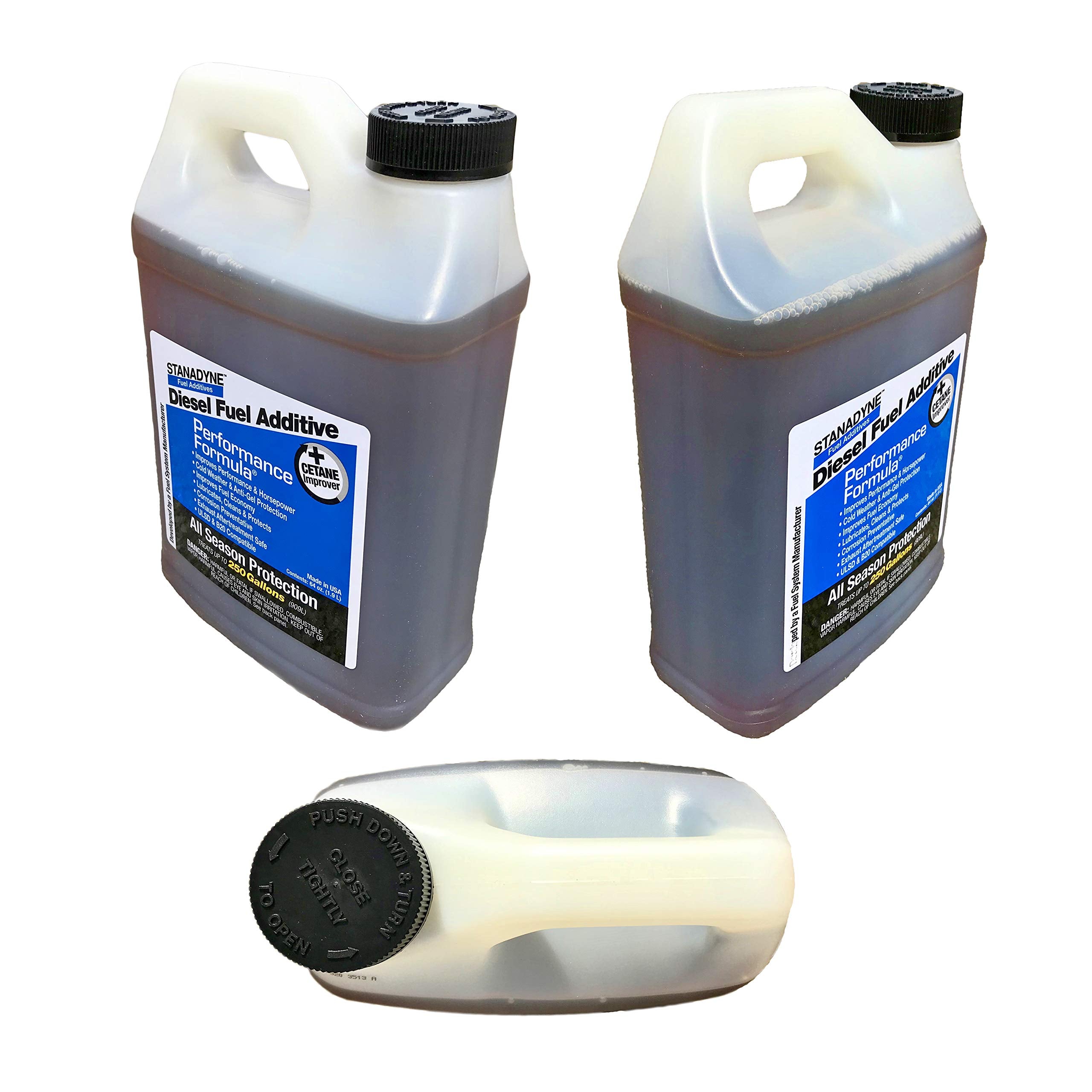 Stanadyne Diesel Fuel Additive - Performance Formula 2 Pack, 1/2 Gallon Jugs, Plastic, Part # 38566, Black