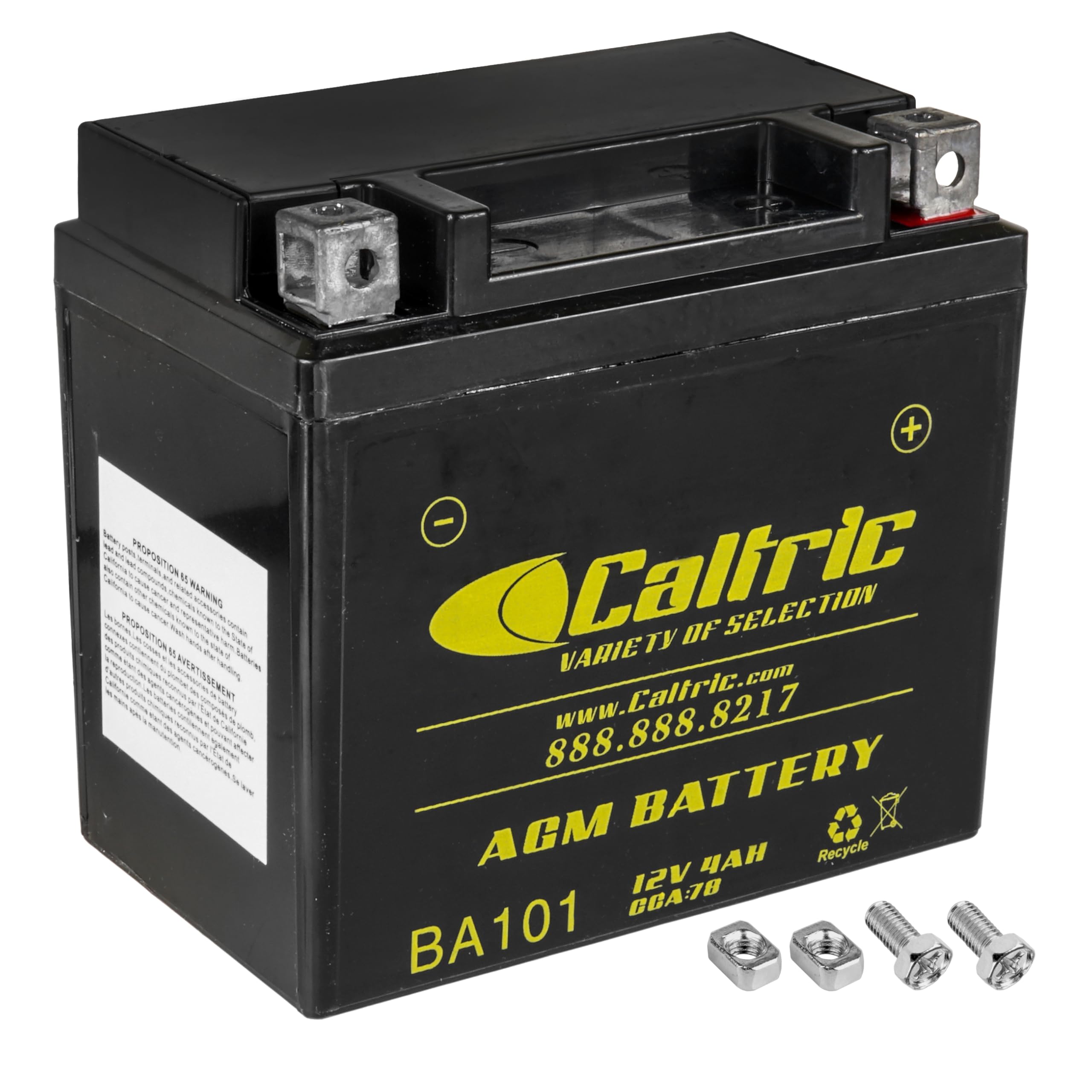 Caltric Agm Battery Compatible with Suzuki Lt80 Quadsport 80 2X4 1987-2006