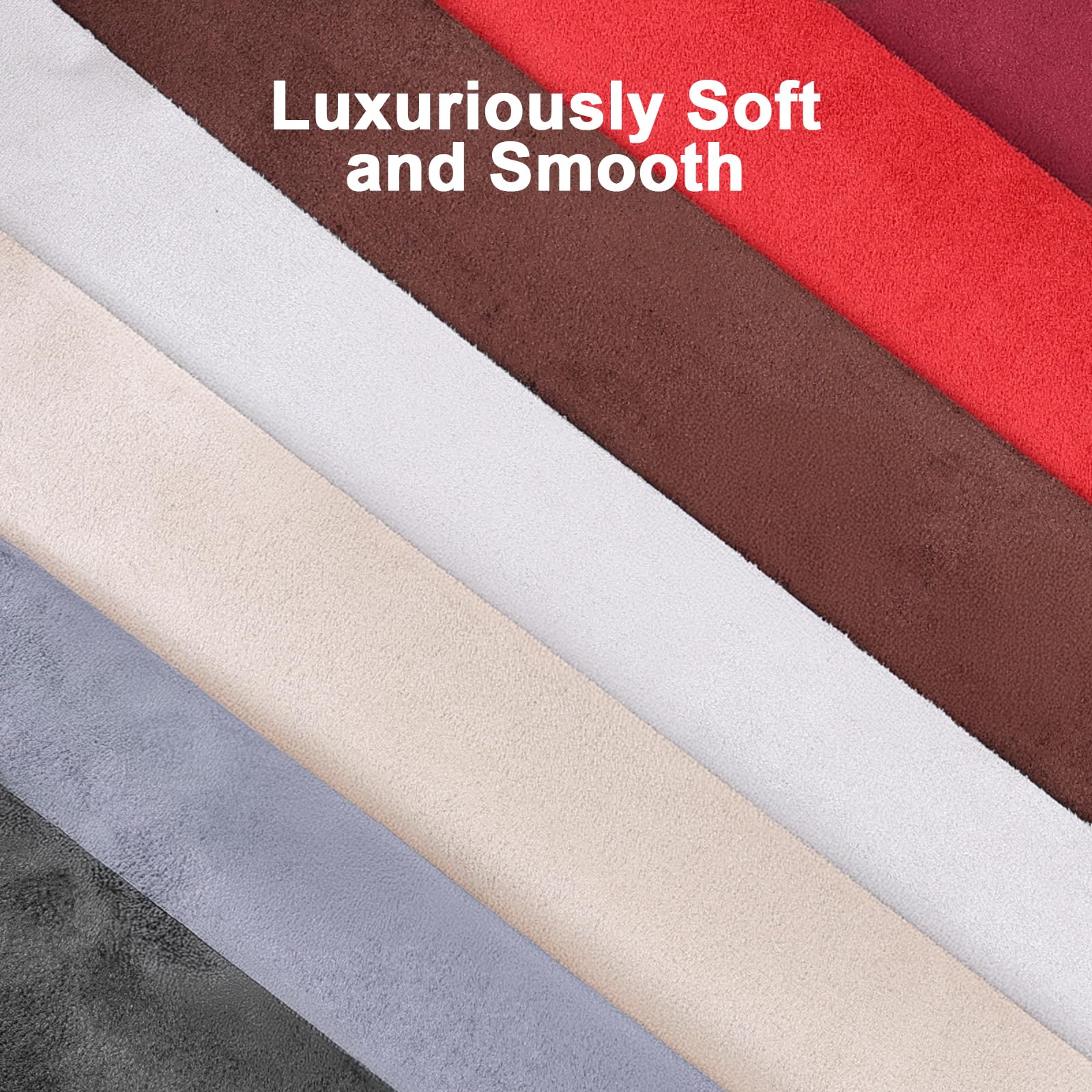 RadiantDecor Premium Dark Brown Suede Fabric Wrap, 17x70 inch Suede Wrap for Car Interior - Self-Adhesive Microfiber and Synthet