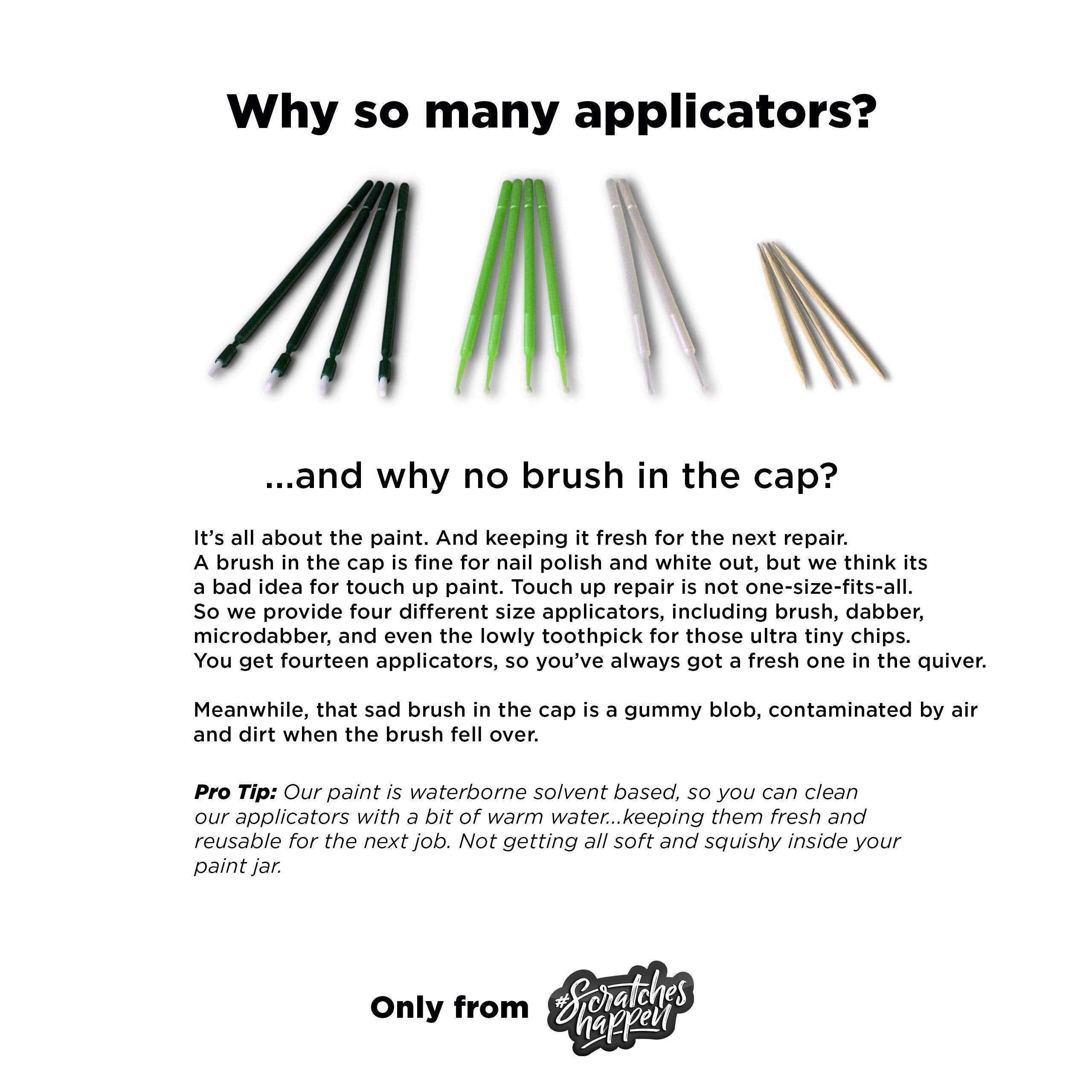 Scratcheshappen Exact-Match Touch Up Paint Kit - Shadow Black (G1/M7343A) For Ford - Essential (Paint + Clear Coat)