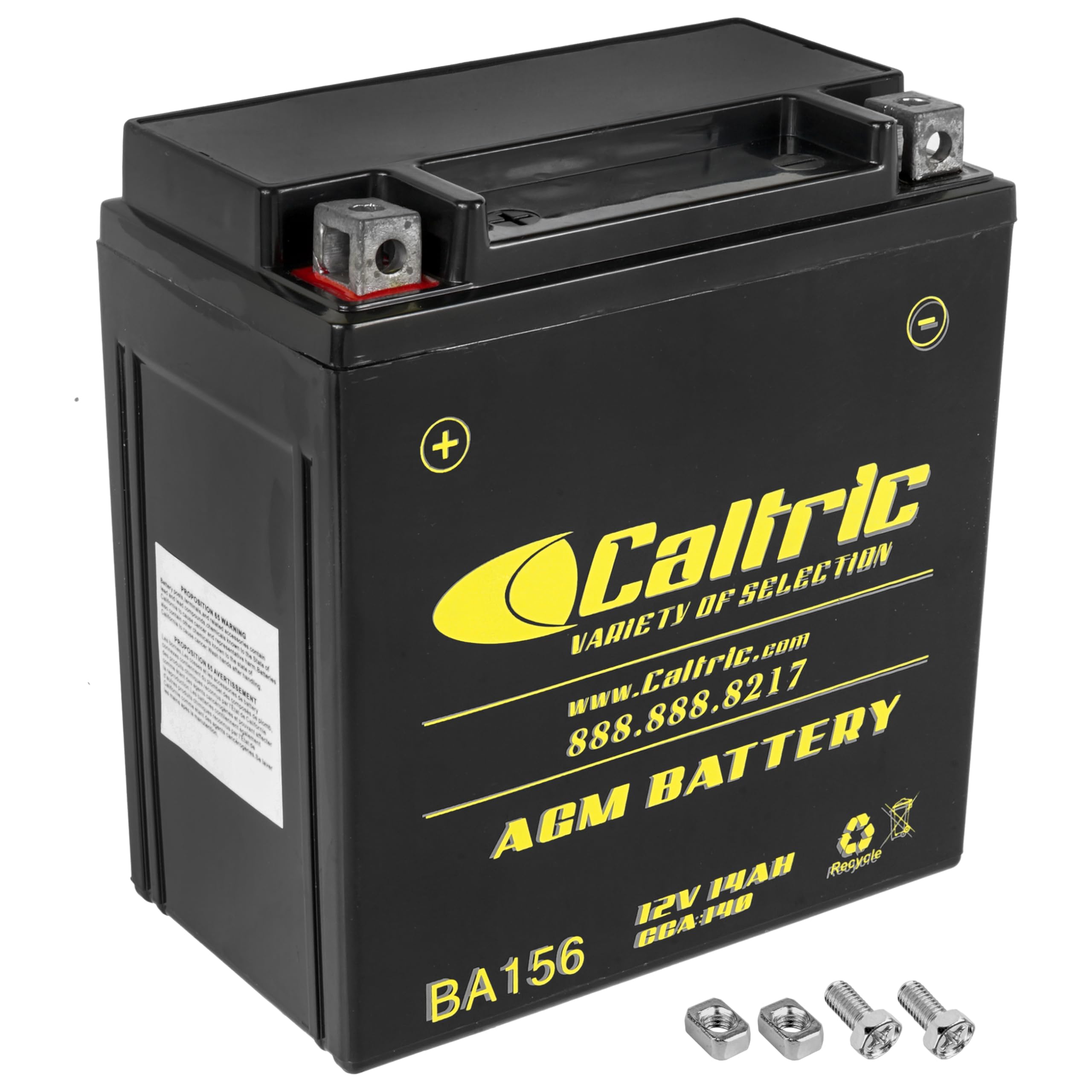 Caltric Ytx16-Bs-1 Agm Battery Compatible with Suzuki 33610-38B60, 33611-38B60, 33610-38B50