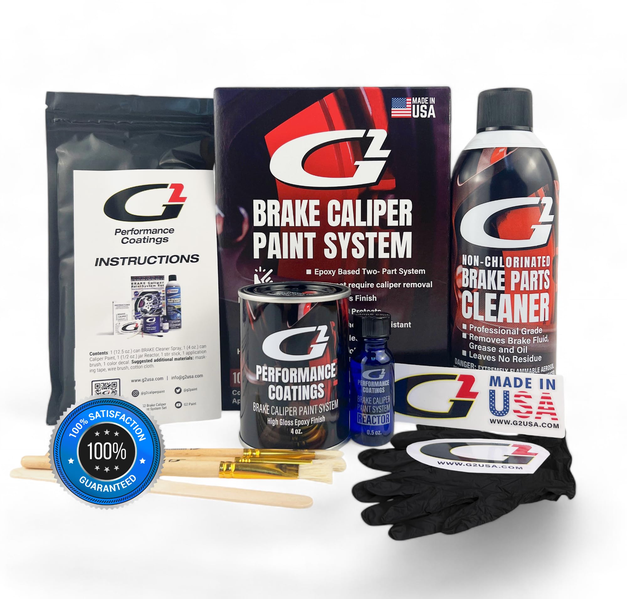 G2 High Temperature Brake Caliper Paint System Set Silver G2163