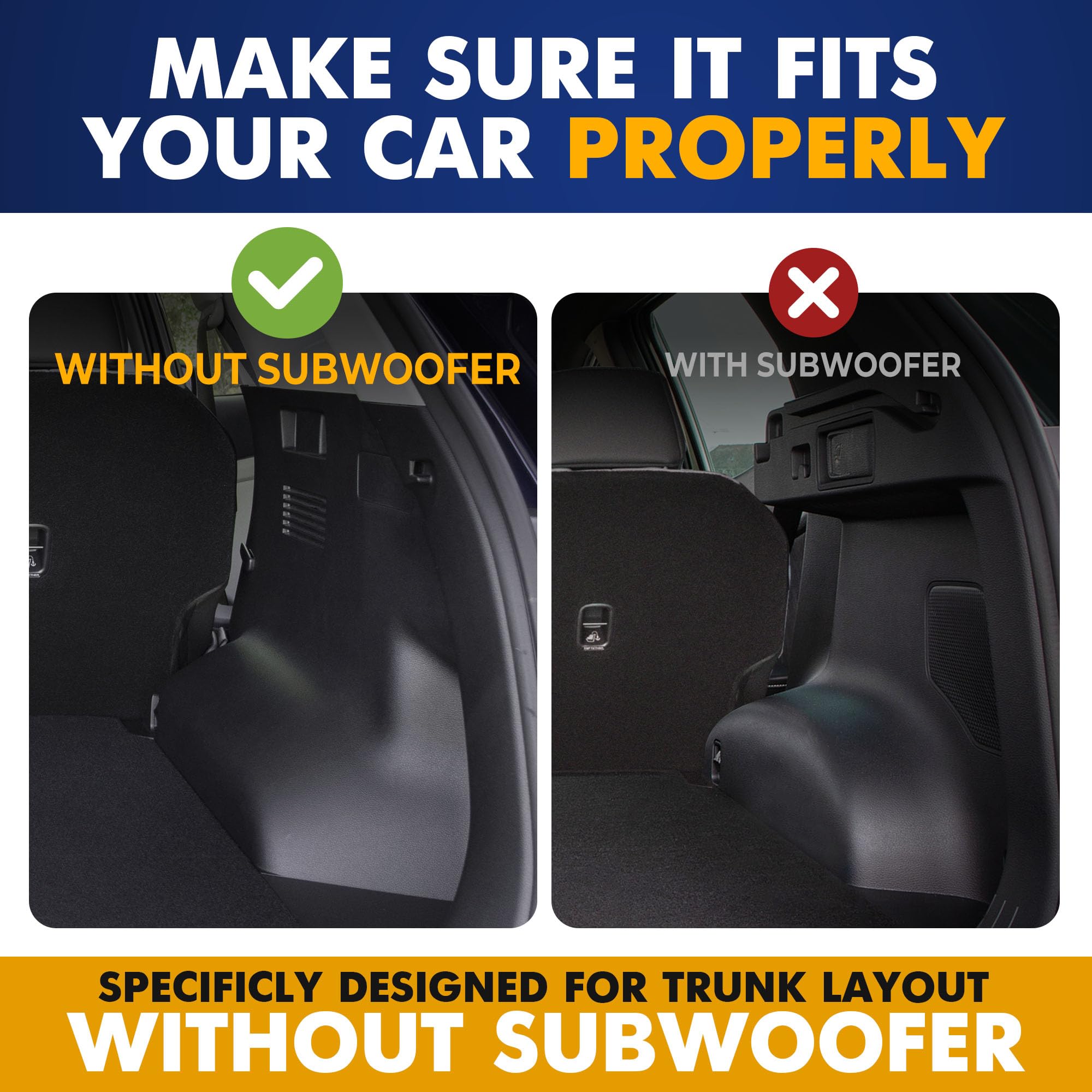 Premium Cargo Liner for Kia Sportage X Pro SX Prestige Hybrid 2023-2025 Without Subwoofer - 100% Protection - Custom Fit Car Tru