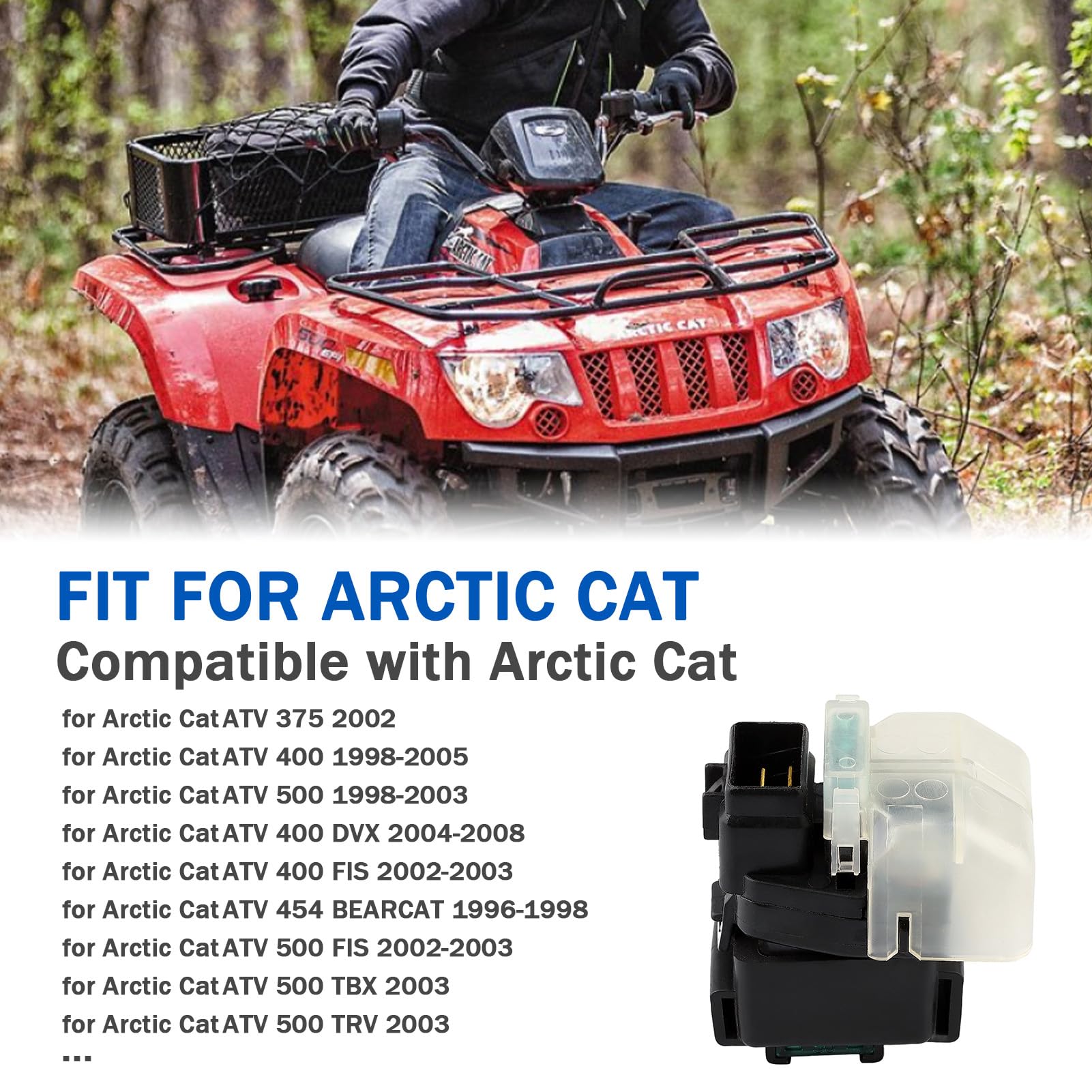 Starter Solenoid Relay for Arctic cat 500 400 375 454 1998-2005 ATV Suzuki GSXR 1000 2001-2004 GSXR 750 600 1996-2000 DR650SE 19