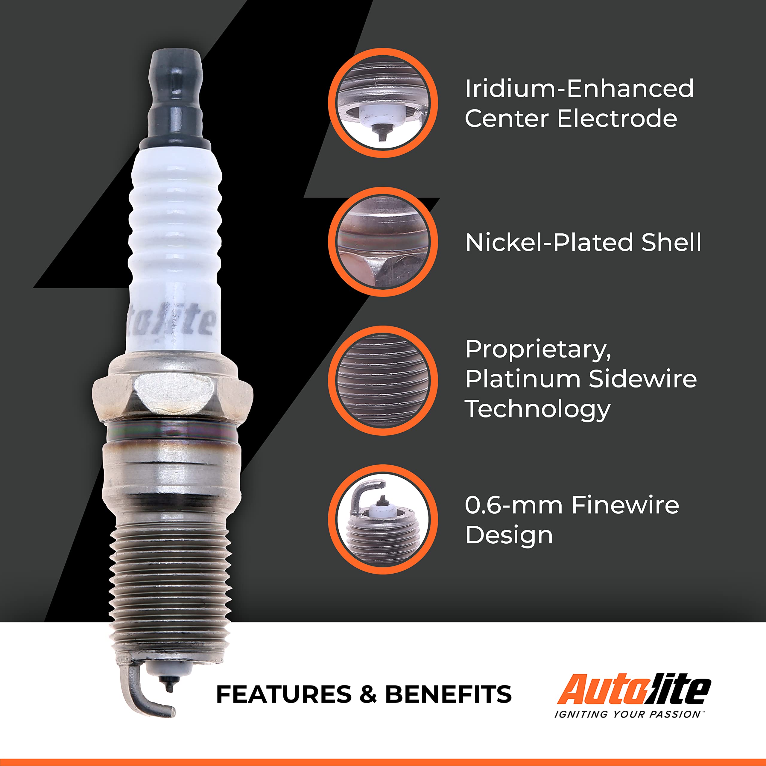 Autolite Iridium Xp Automotive Replacement Spark Plug, Xp5701 (1 Pack)