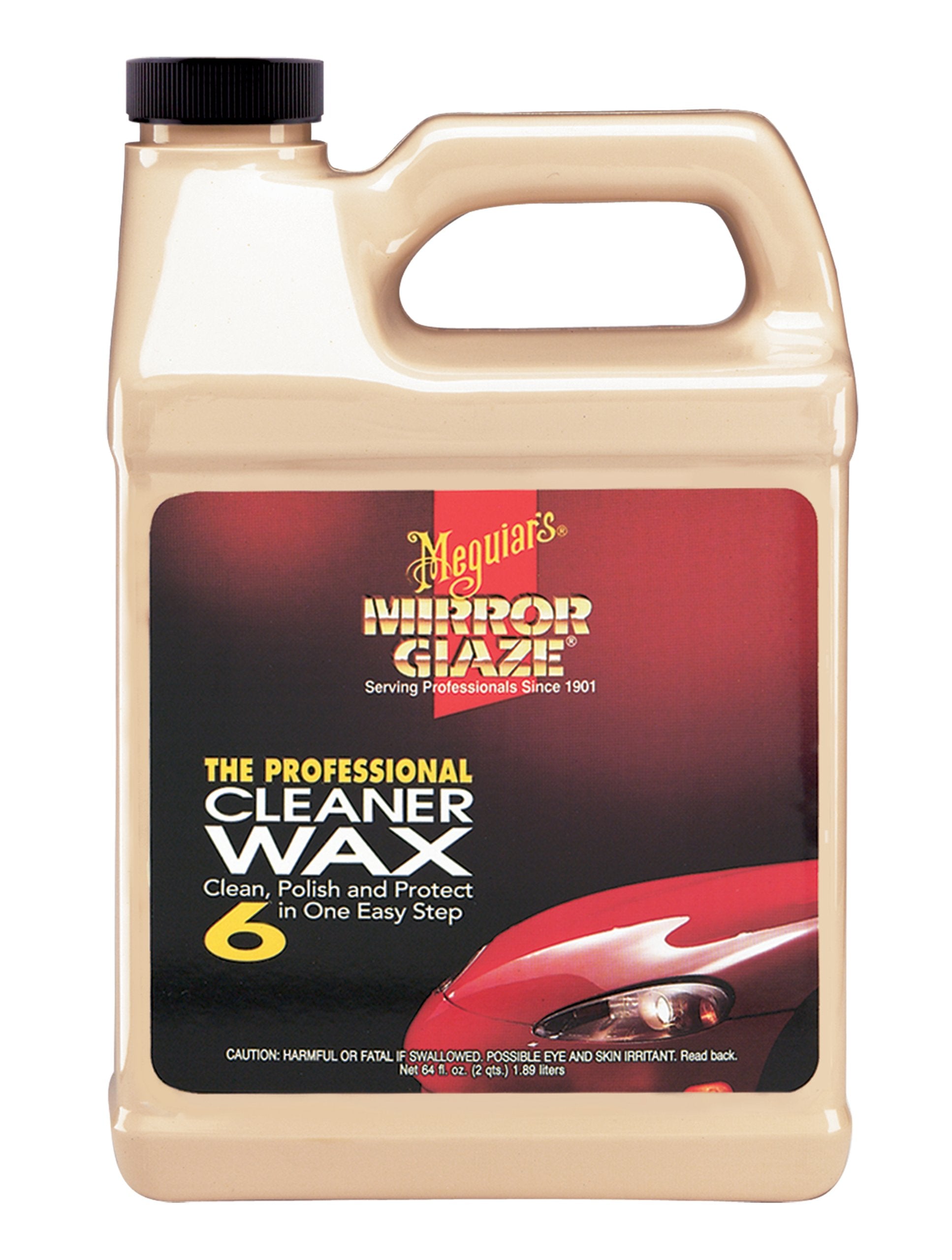 Meguiars M664 Mirror Glaze Cleaner Wax  64 Oz Container