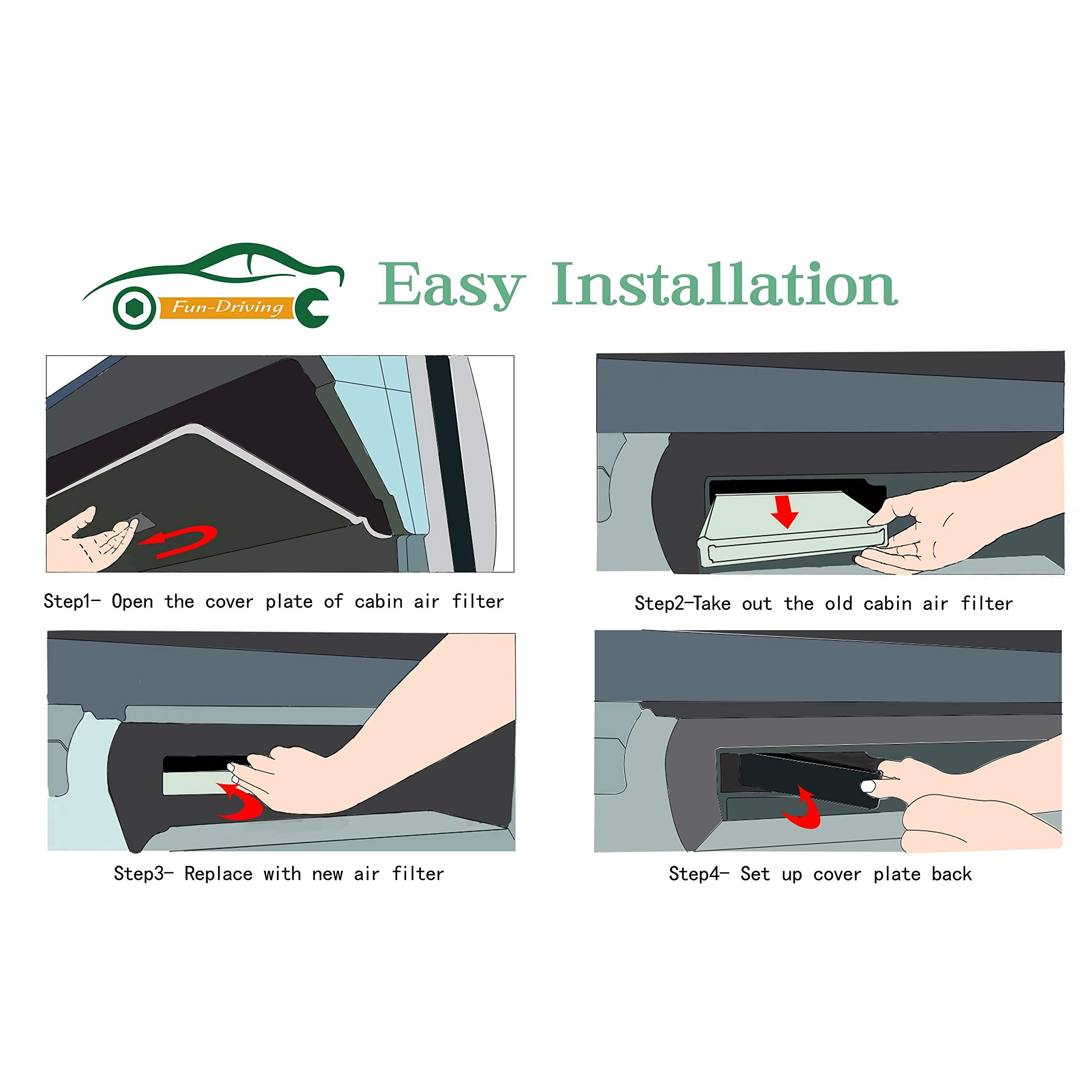 Fd182 Cabin Air Filter For Civic,Cr-V,Cr-Z,Fit,Hr-V,Insight,Replace Cf11182,Cp182,80292-Tf0-G01