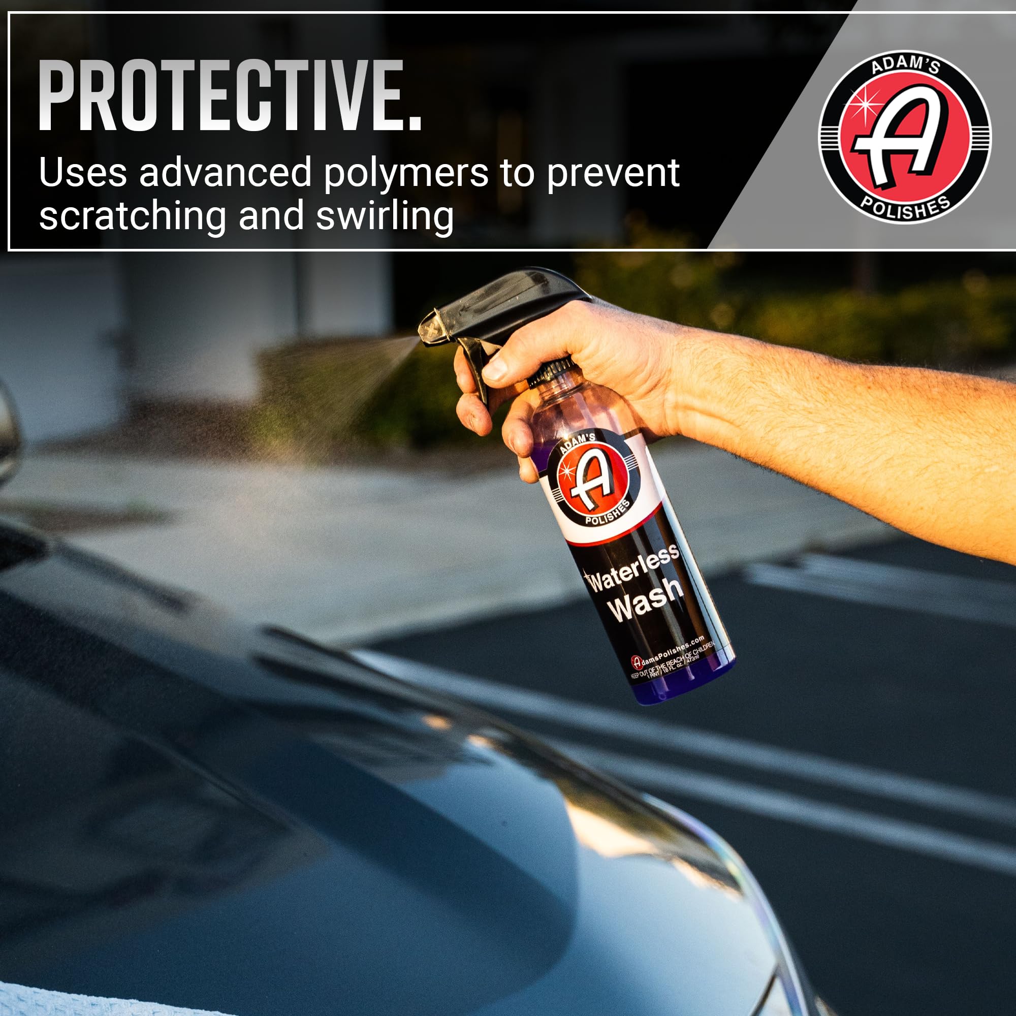 Adam'S Polishes Waterless Car Wash Kit - Car Cleaning Supplies For Car Detailing | Safe Ultra Slick Lubricating Formula For Car,
