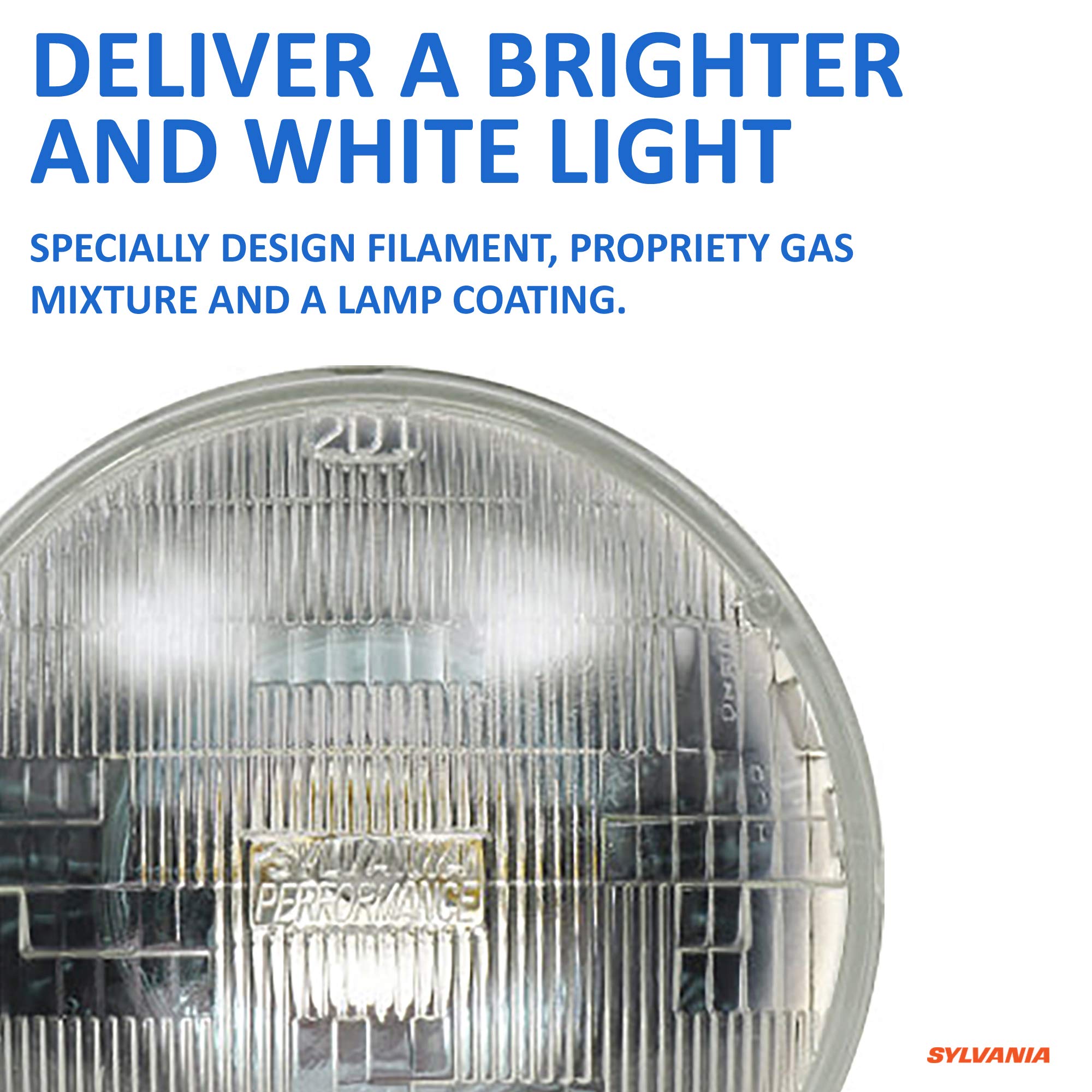Sylvania - H6024 Silverstar Sealed Beam Headlight - High Performance Halogen Headlight Replacement (7 Inch Round) Par56, Brighte