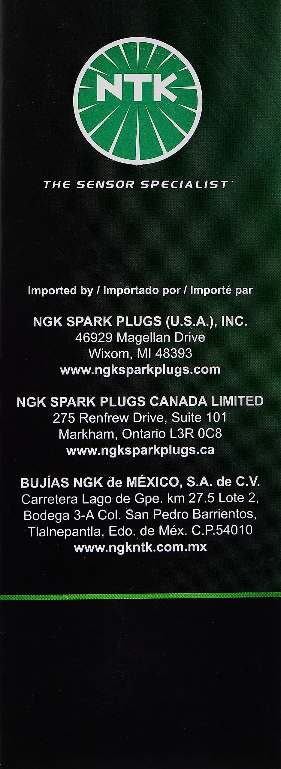 NTK Oxygen Sensor Model 23159 - High-Performance Ceramic Component