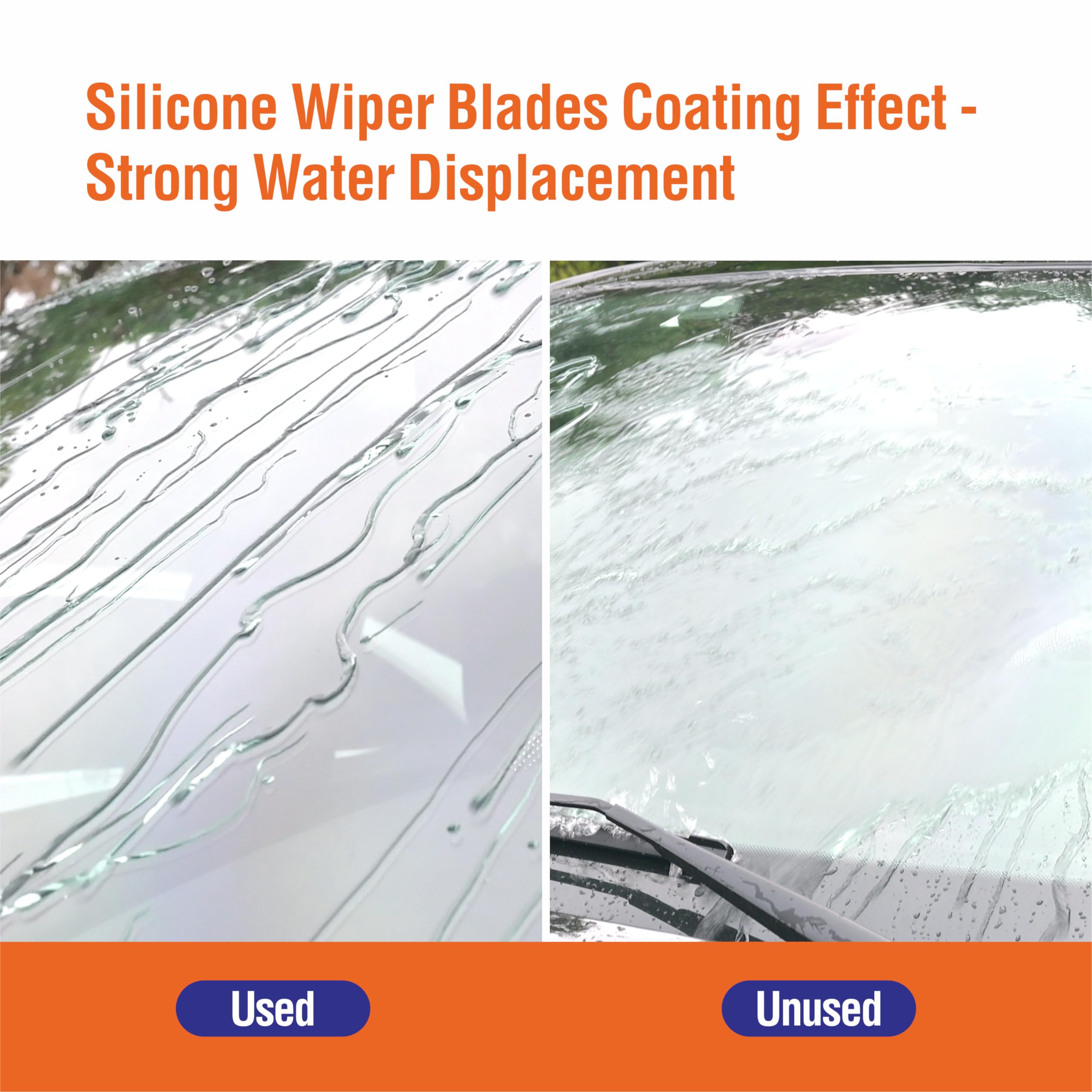Wowiper Silicone Windshield Wiper Blades With Rear Wiper Blade For Hyundai Tucson 2016-2021/Mazda Cx-7 2007-2012, All-Season Aut