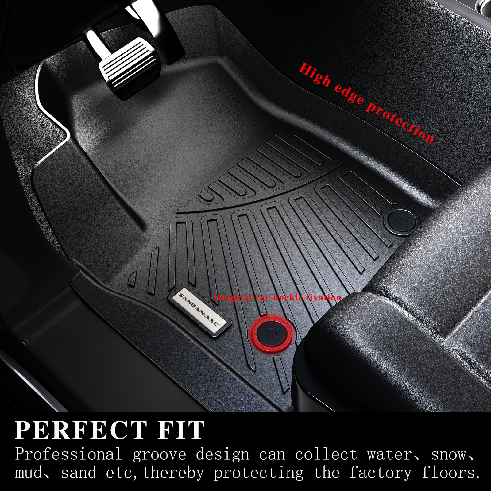 Sanban-Axe Floor Mats & Cargo Liner For 2024 Chevrolet Chevy Trax