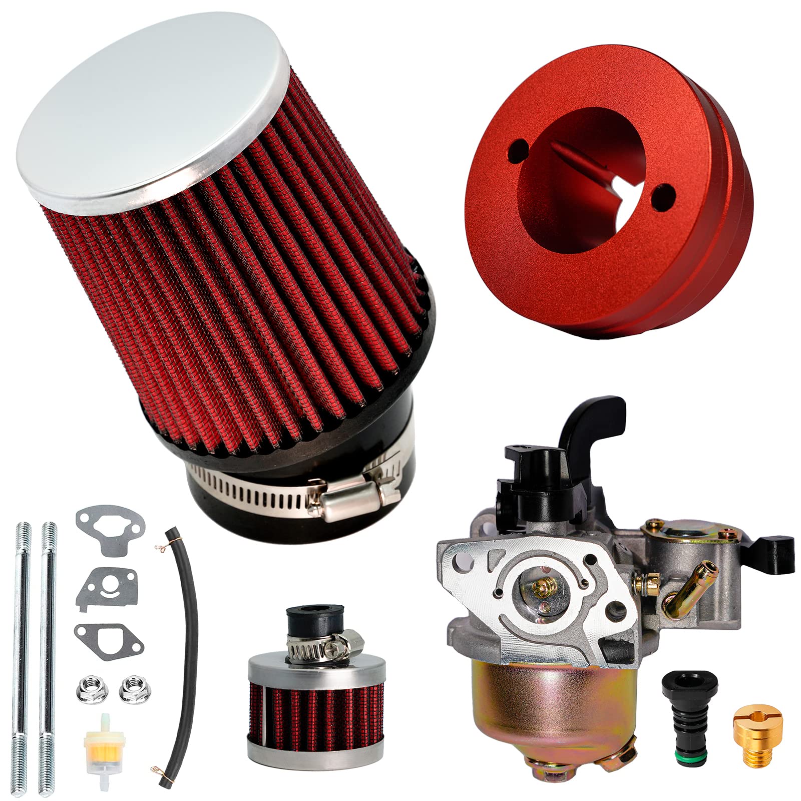 Jmchstore Carburetor Air Filter Adapter Kit For Monster Mega Moto Mmb80 Mmb105, Coleman B100 Rb100 105Cc, Motovox Mbx10 Baja Db3