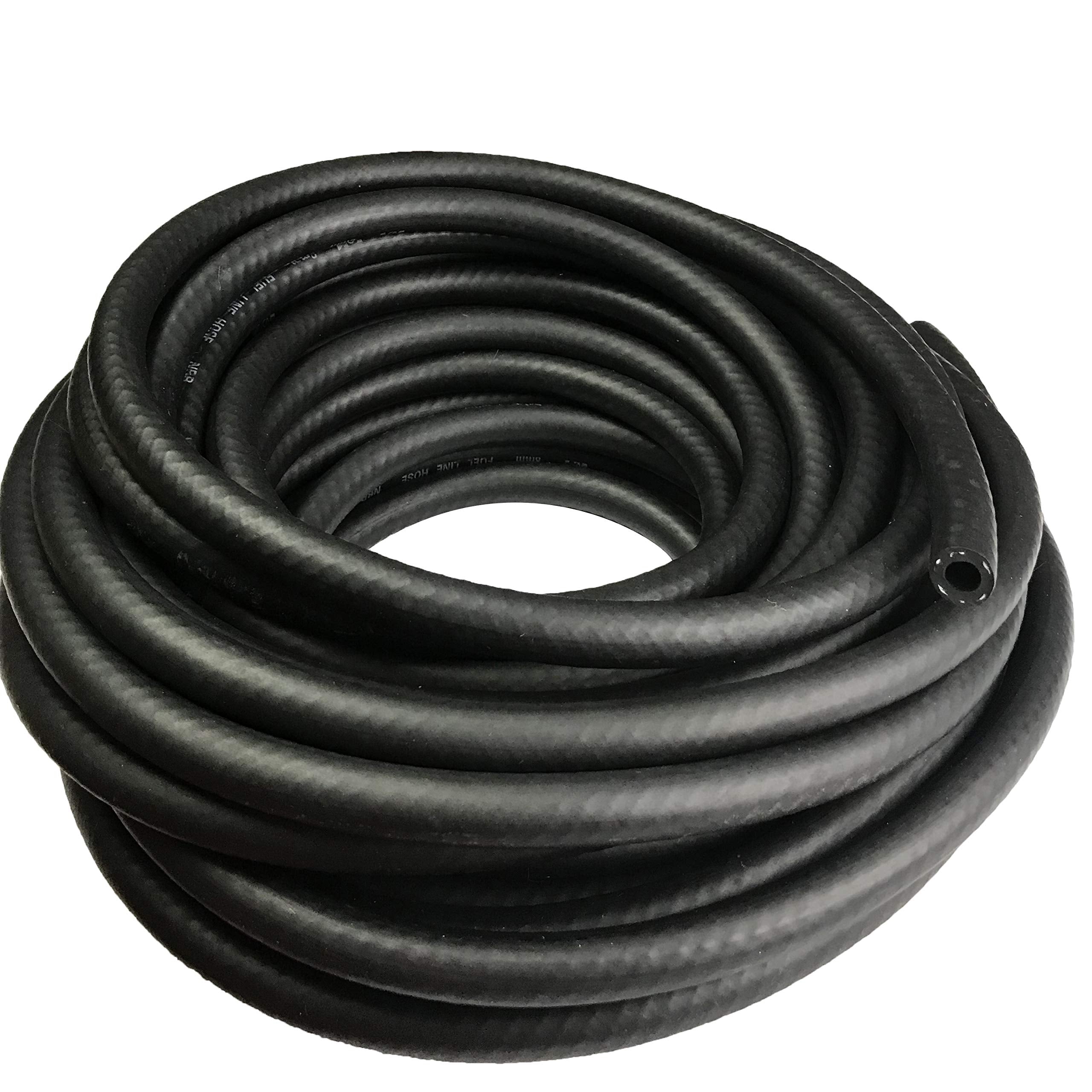 Fuel Line 7/8' Id Nbr Hose Push On Hose 1.3' Od Engine Liner Fuel Injection Compatible With Fuel System, Methanol, Oils, Lubricants And Coolant, 300 Psi Working Pressure 5 Feet