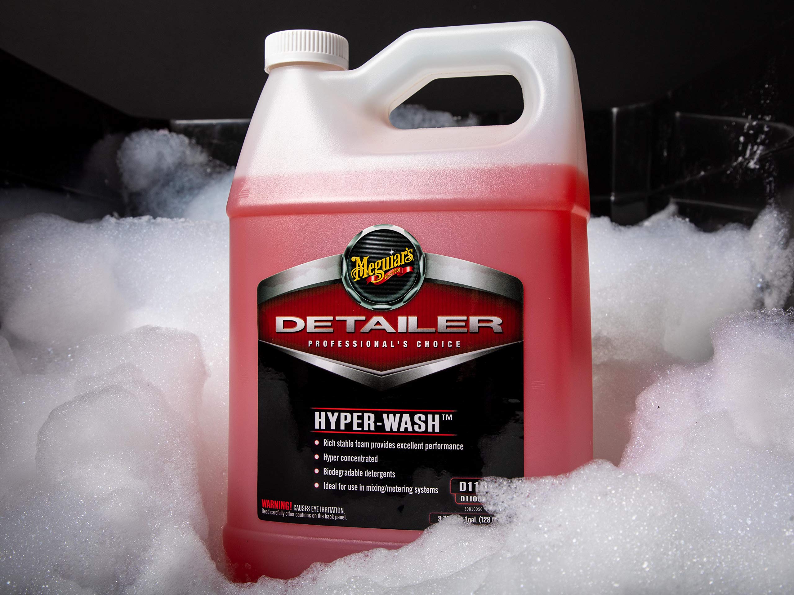 Meguiar's D111 Hyper-Wash Foaming Car Wash - 1 Gallon, Coral - Lifts Dirt & Leaves Shine