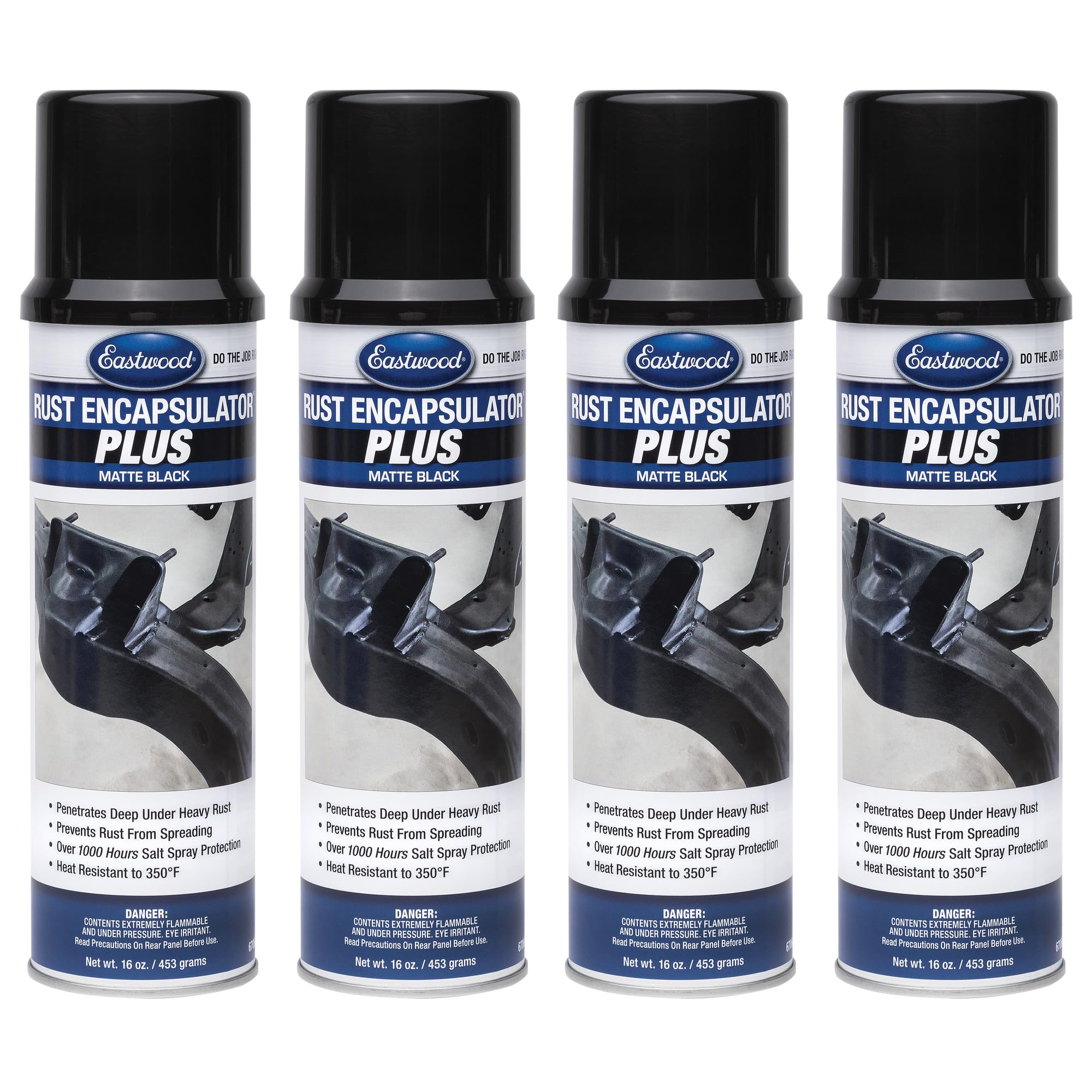 Eastwood Matte Black Rust Encapsulator Plus | Long Lasting Durable Finish 1 Coat Automotive Maximum Rust Protection | Heat Resis
