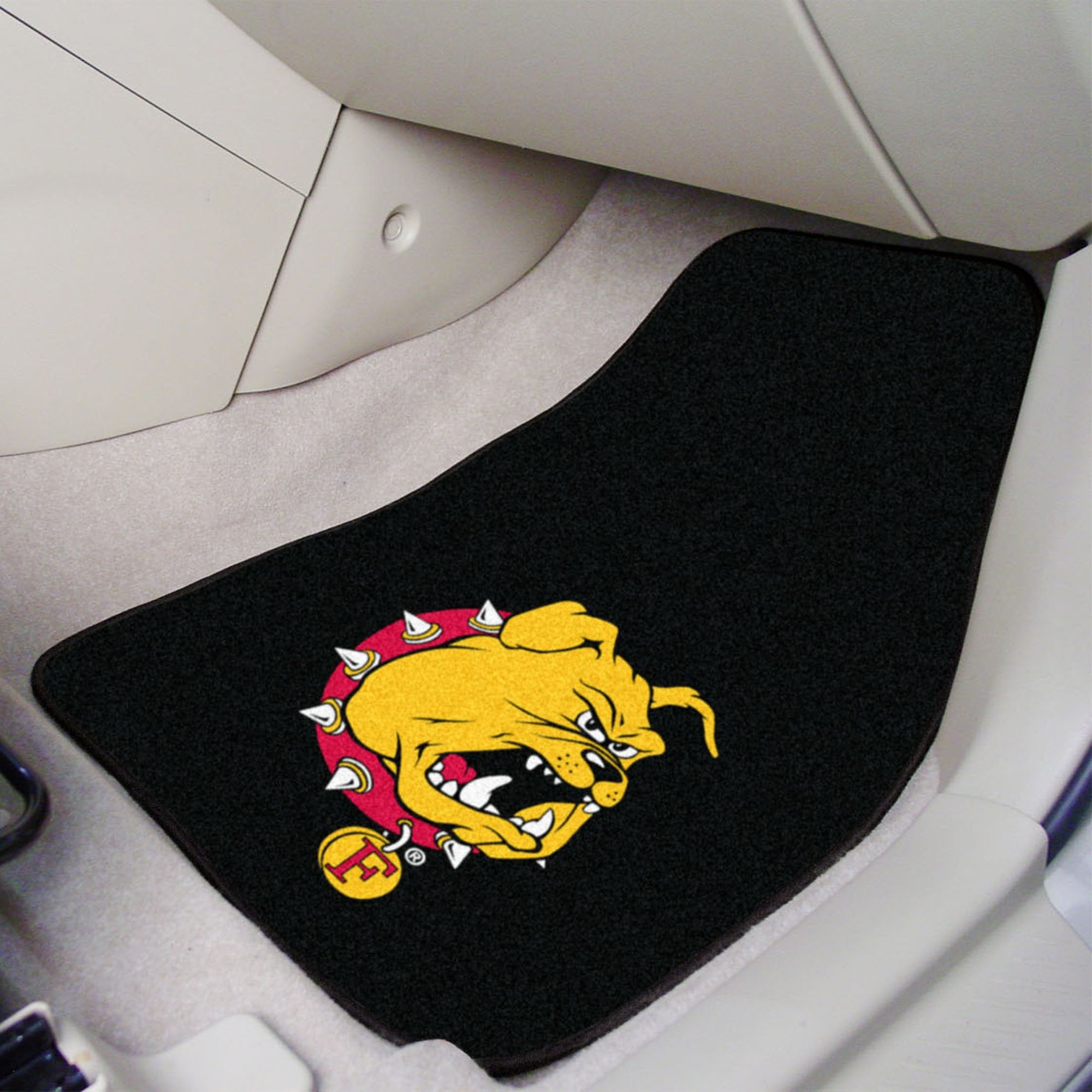 FANMATS 5232 Ferris State University Carpet Car Mat Set, 2 Piece