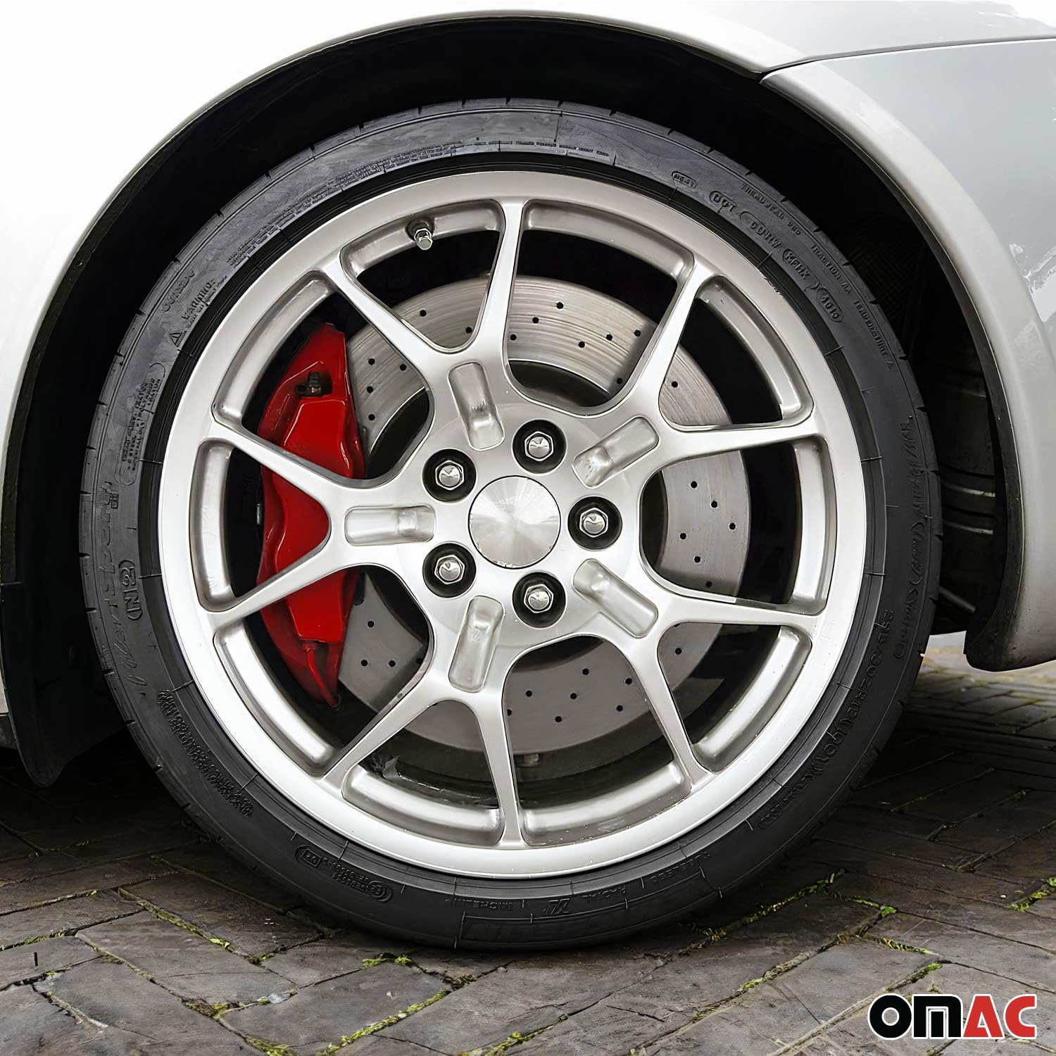 OMAC Brake Caliper Paint Kit - High-Temp Epoxy, Texas Red Matt, Model 96AA1012M