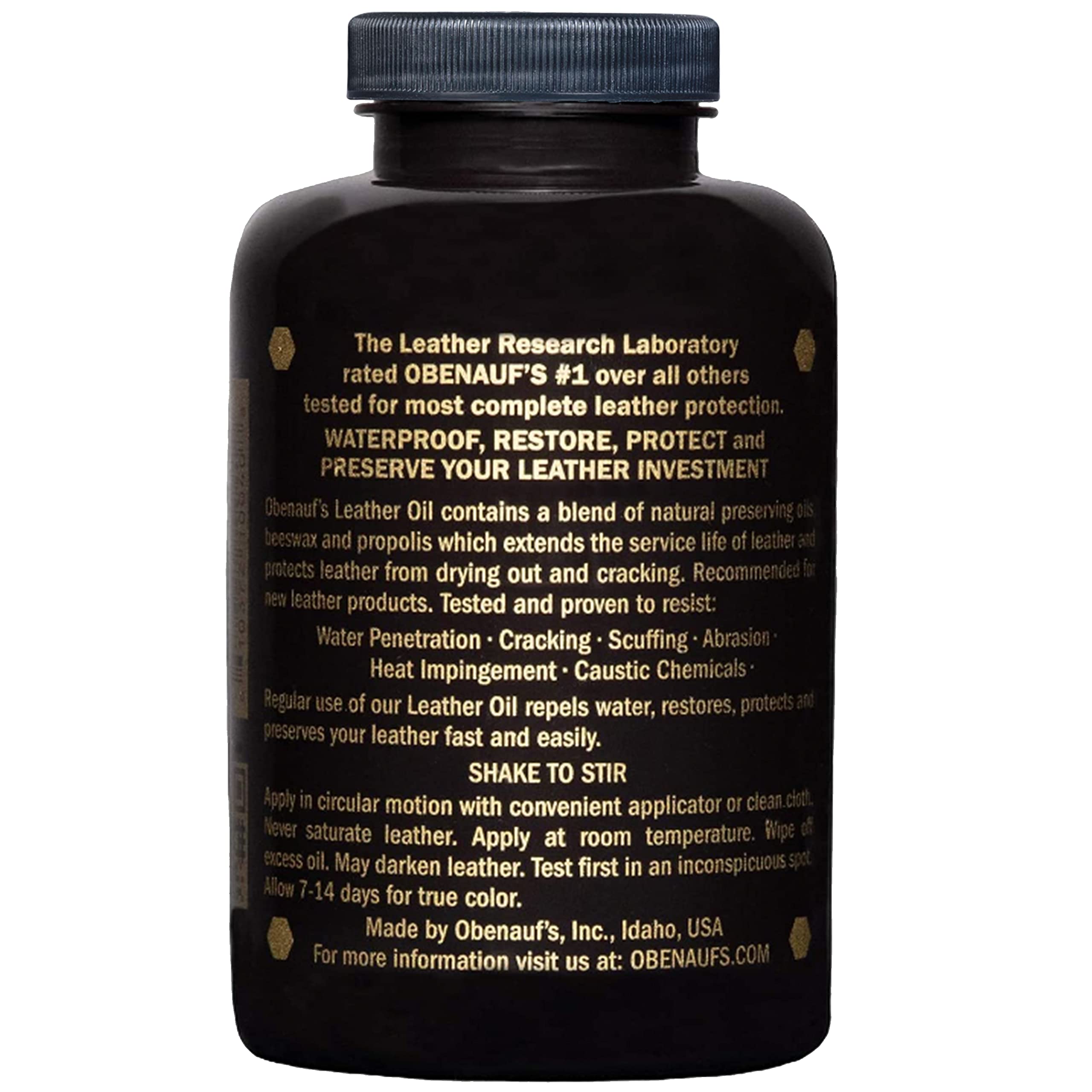 Obenauf's Leather Conditioner - Restore & Protect Leather - 16oz - Made in USA with Applicator