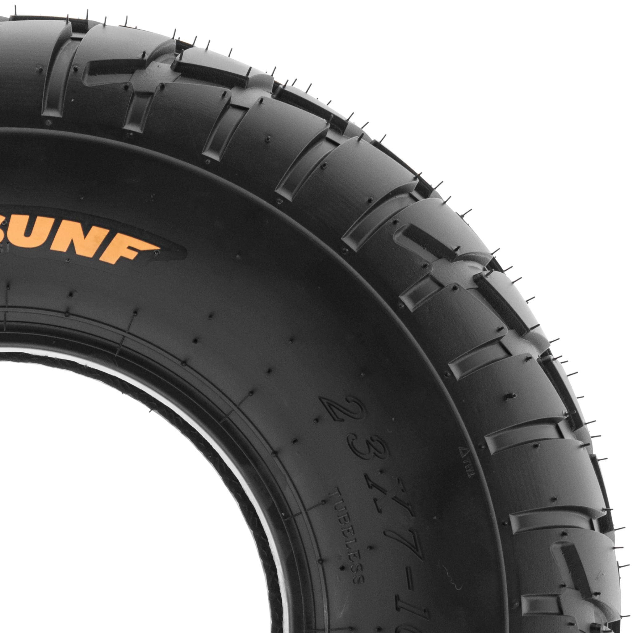 Pair of 2 SunF A021 TT Sport ATV UTV Dirt & Flat Track Tires 20x7-8, 6 PR, Tubeless
