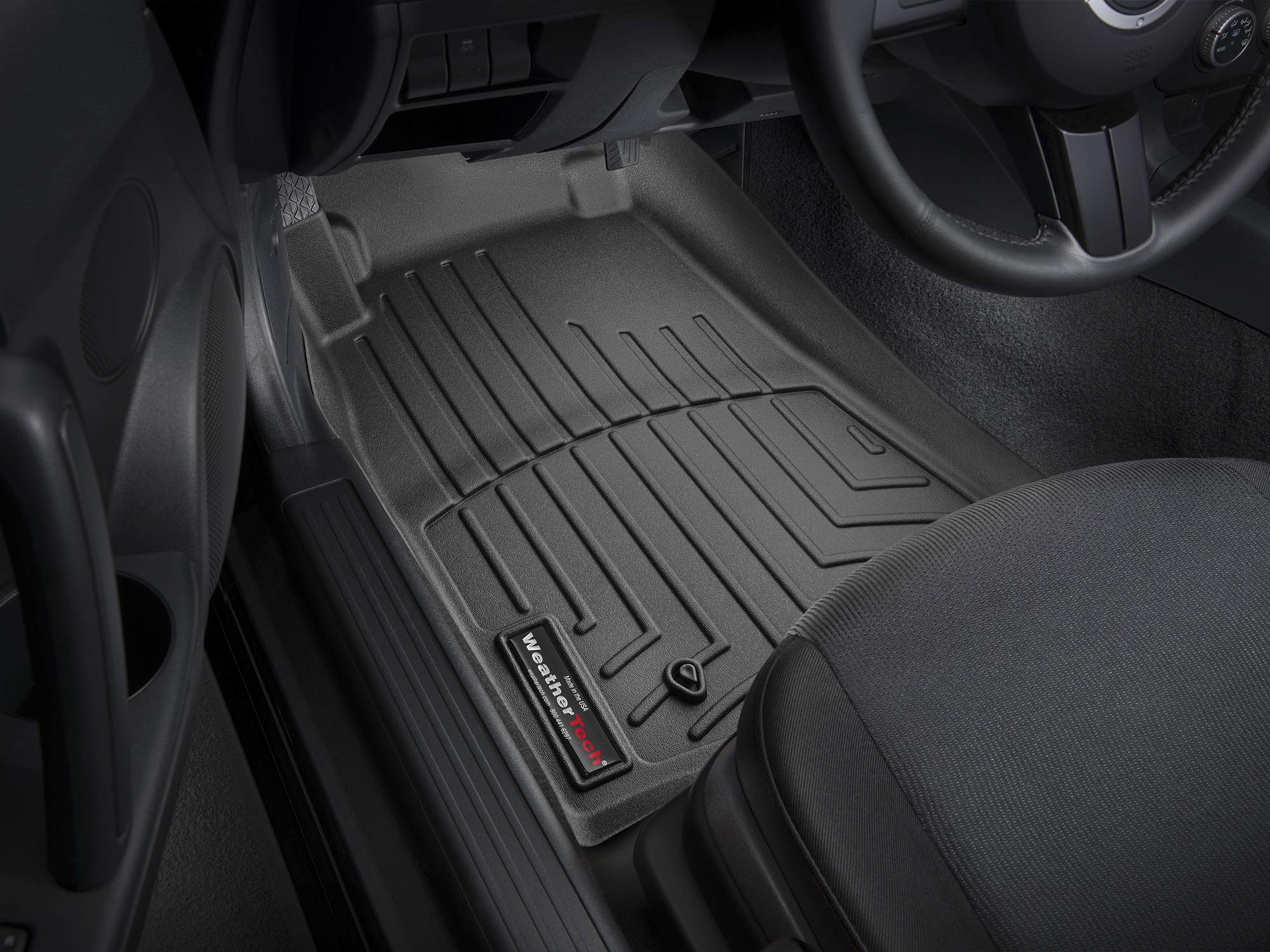 Weathertech Custom Fit Floorliners For Mazda Mx-5 Miata - 1St Row (442621), Black