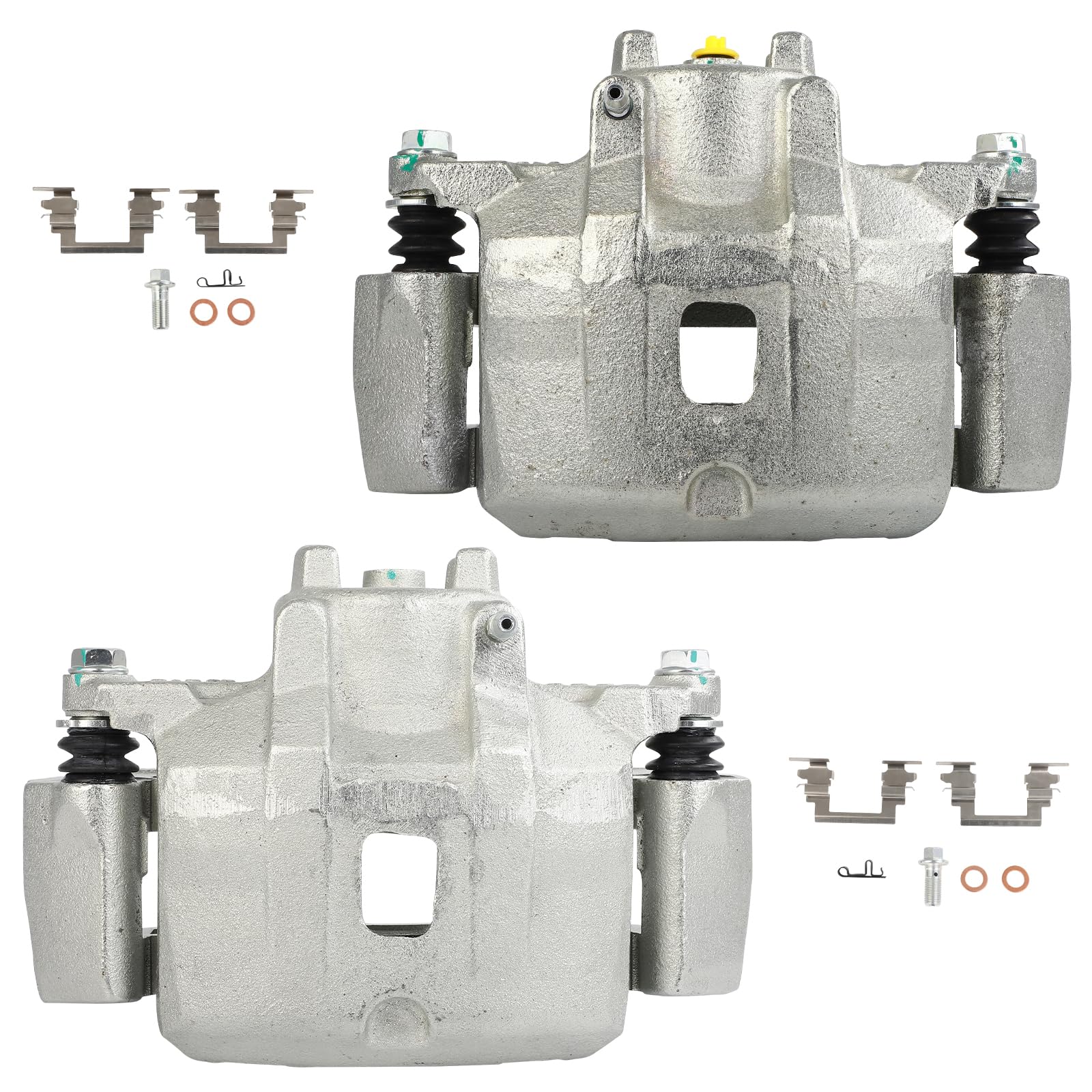 cciyu 19B2614 19B2615 Front Left & Right Brake Caliper with Bracket Fit For Chrysler For Sebring 2001-2004,For Dodge For Stratus