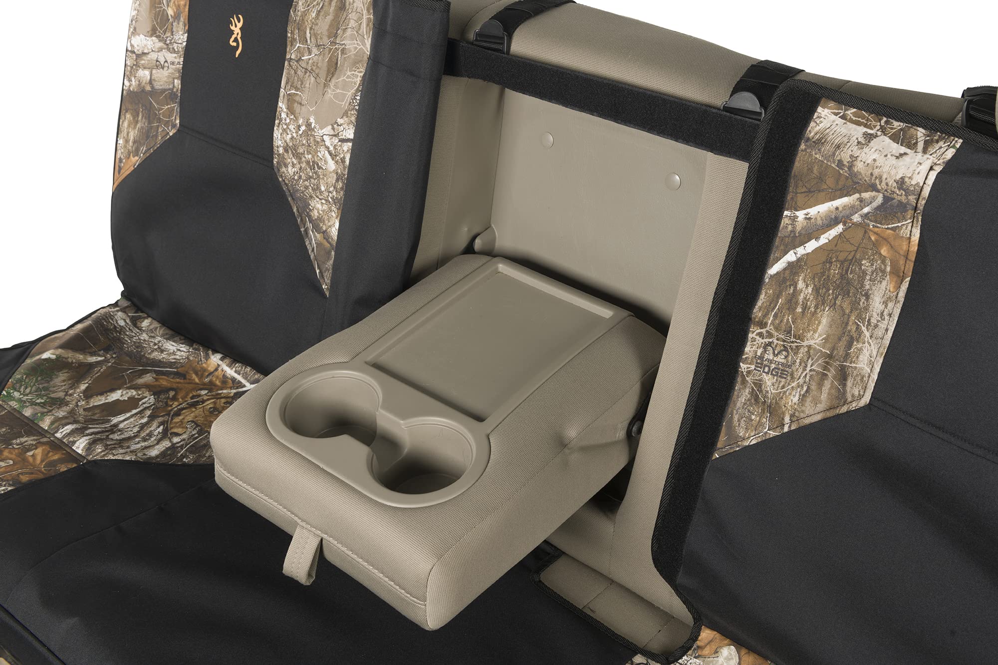 Browning Universal Bench Seat Covers, Water And Dirt Resistant Car, Truck, And Suv Bench Seat Covers, Excursion (Realtree Edge)