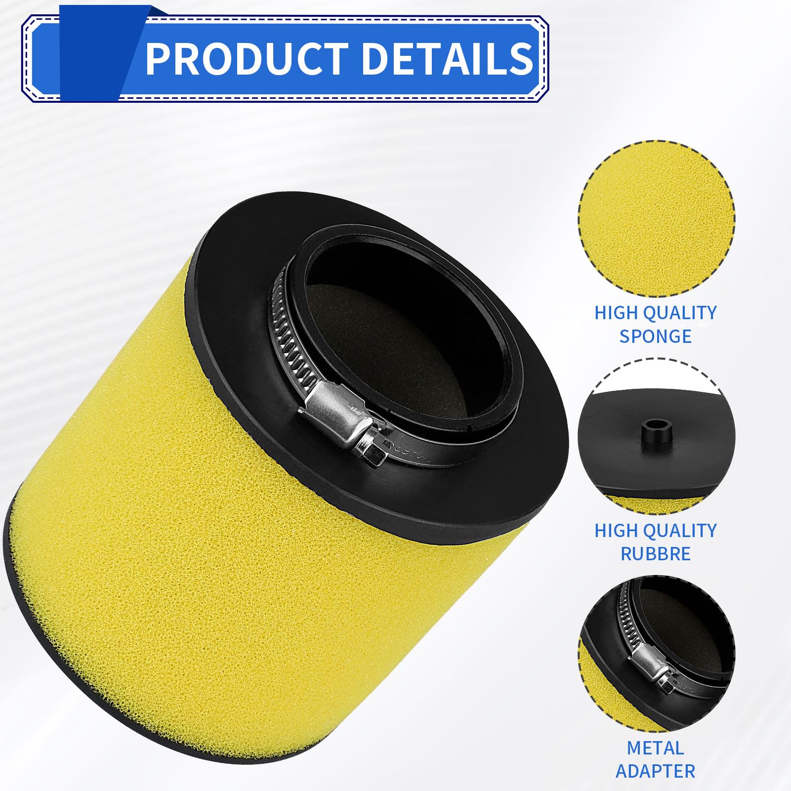SOLLON Air Filter for Honda TRX250EX, Recon 250 TRX250, Durable Material