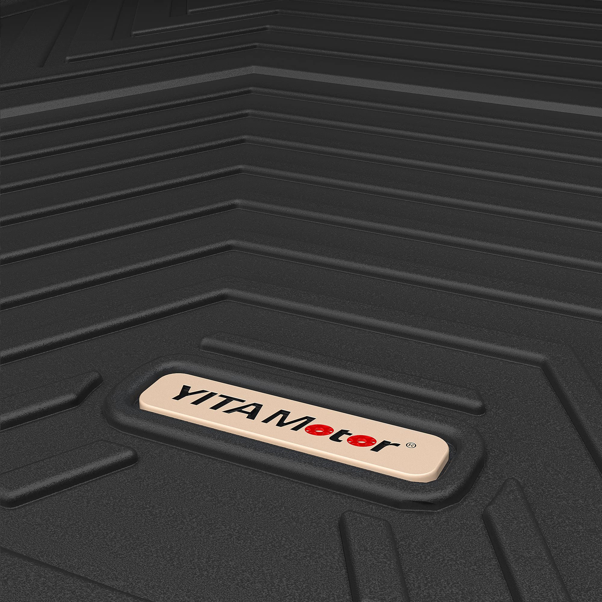 Yitamotor Cargo Trunk Liners Compatible With 2013-2019 Ford Escape, Custom Fit Cargo Mats Black Tpe All Weather Protection Trunk