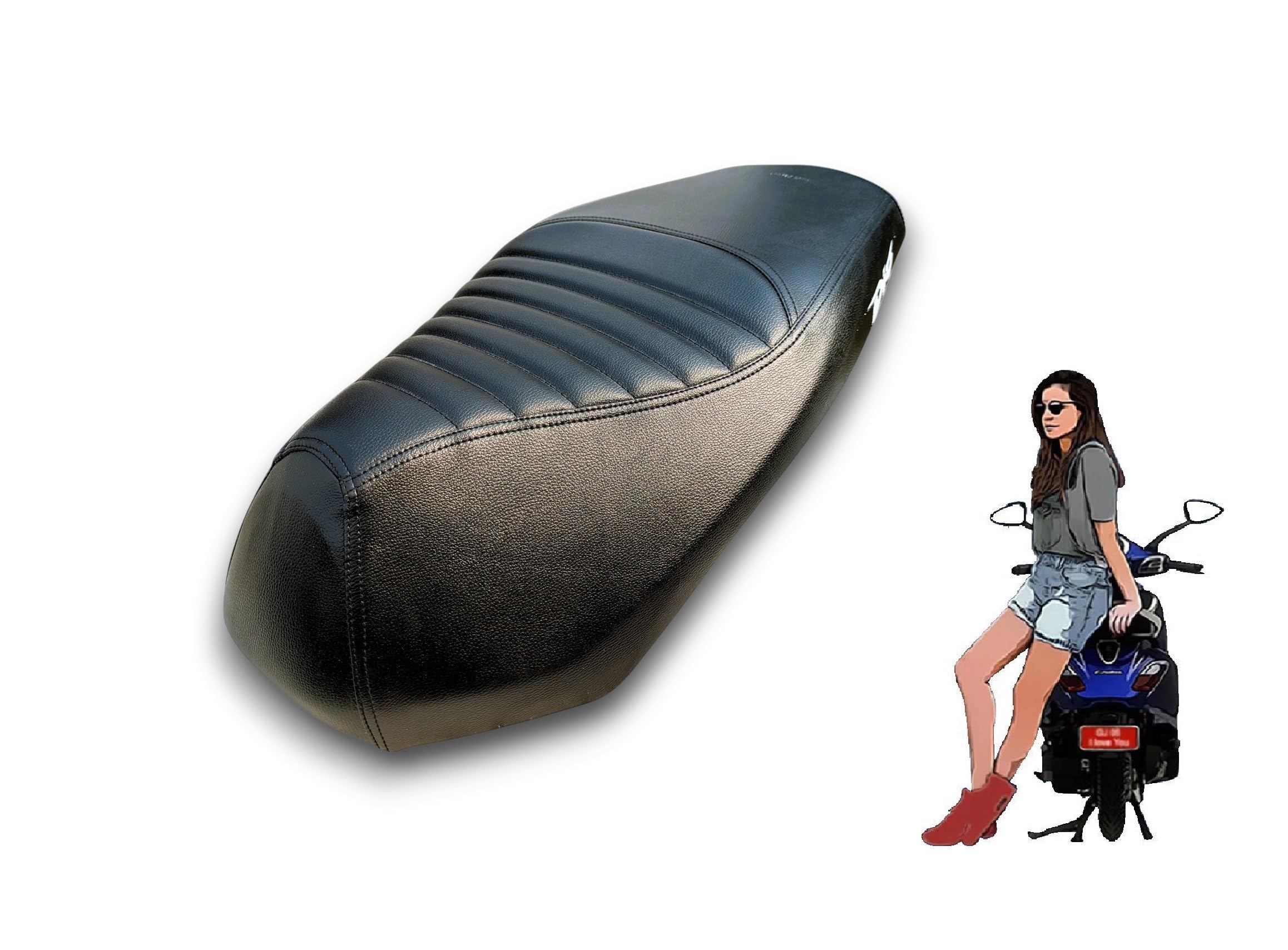 autoleopard Dio 125 SCOOTY Soft seat Cover Enhanced Cushioning and Specific PU Leather Materials for Comfort. Key Features Inclu