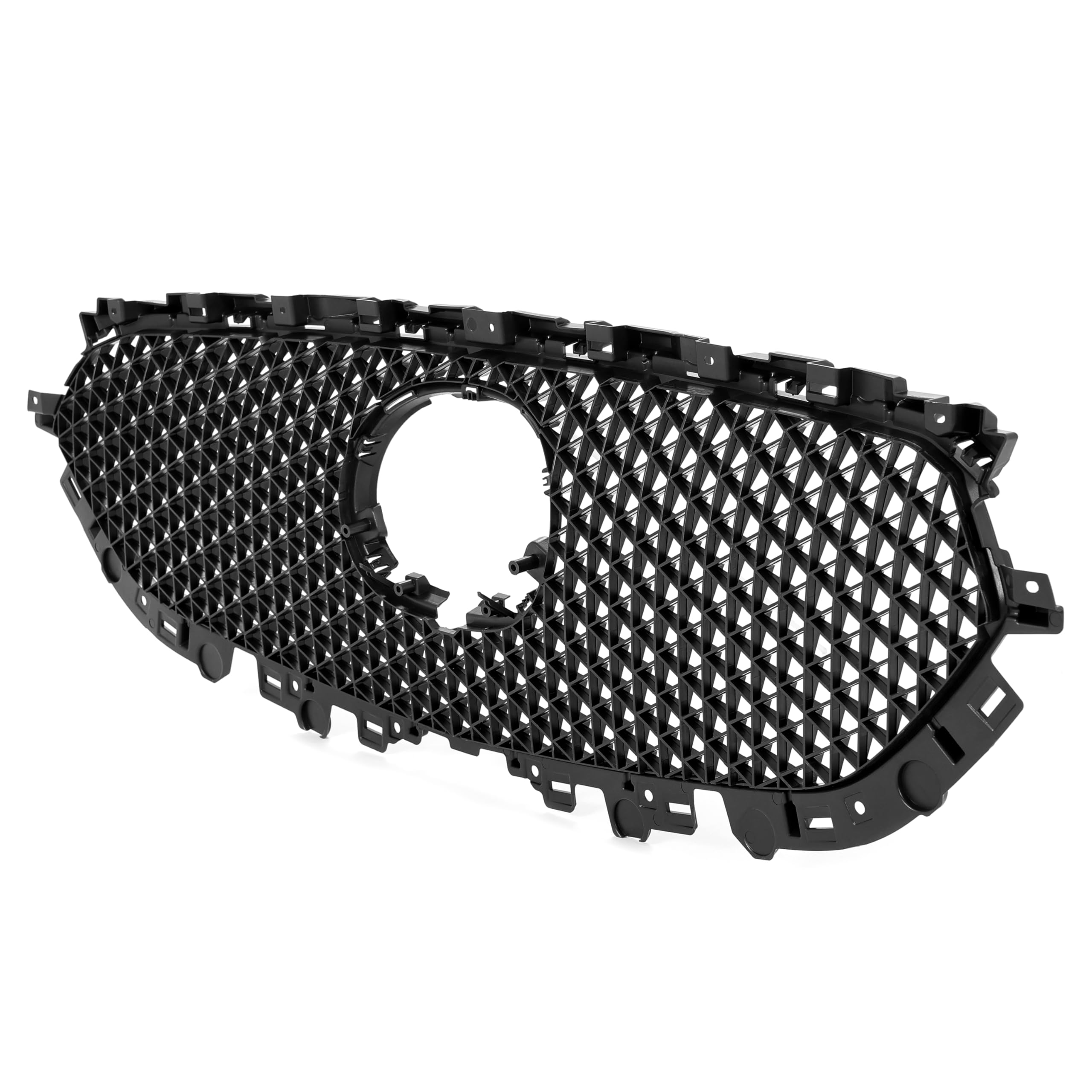 HECASA Front Grille Mesh for 2017-2021 Mazda CX-5, Black PP Plastic Replacement, Model CB-2201