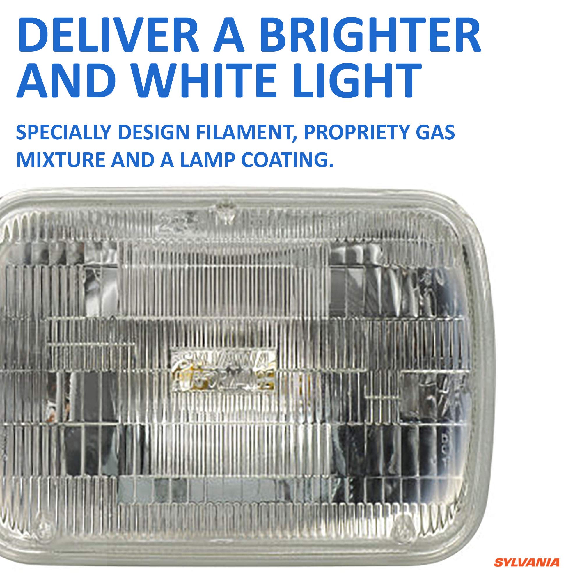 SYLVANIA H6054 SilverStar High Performance Halogen Headlight - Brighter & Whiter Light, 1 Bulb, White