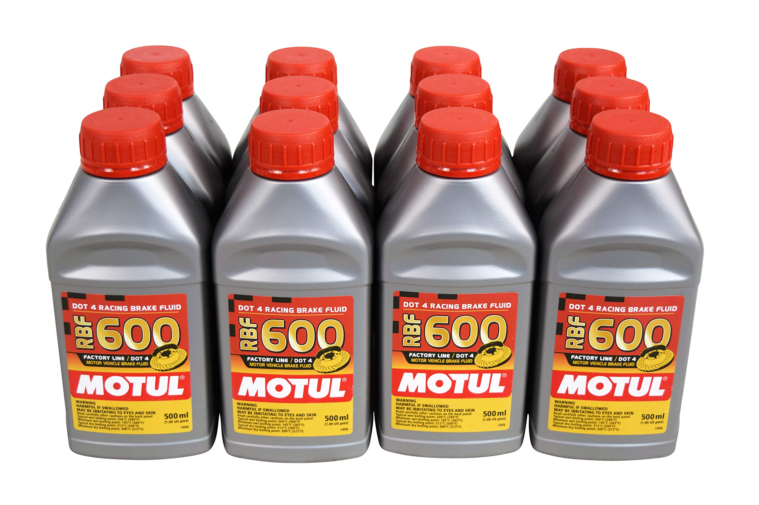 Motul MTL100949 8068HL RBF 600 Factory Line Dot-4 100 Percent Synthetic Racing Brake Fluid-500, 300. ml