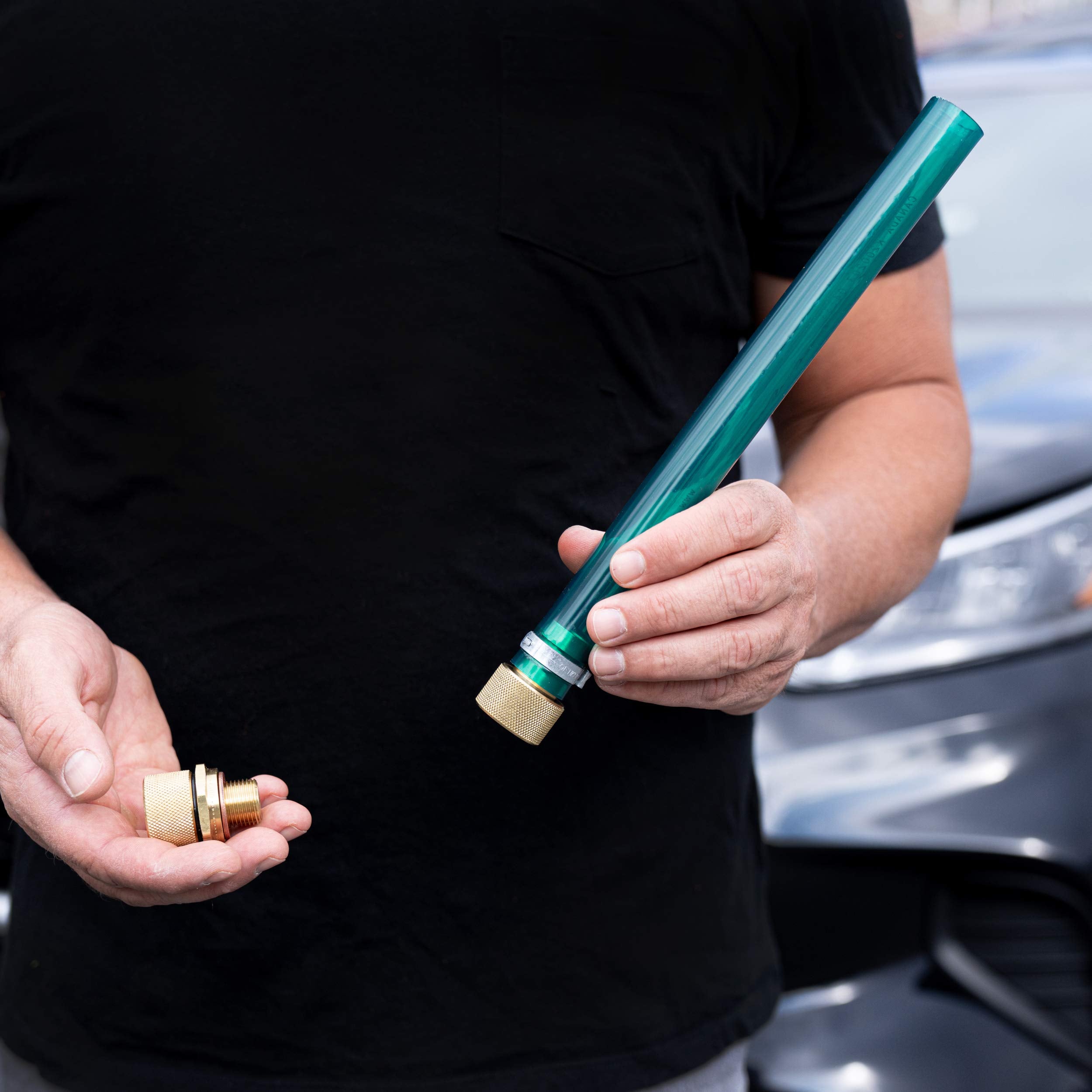 No-Spill Systems Oil Drain Kit - Dust Cap, Oil Plug & 10" Hose - Compatible with 38Paccar PX6-PX9, Green